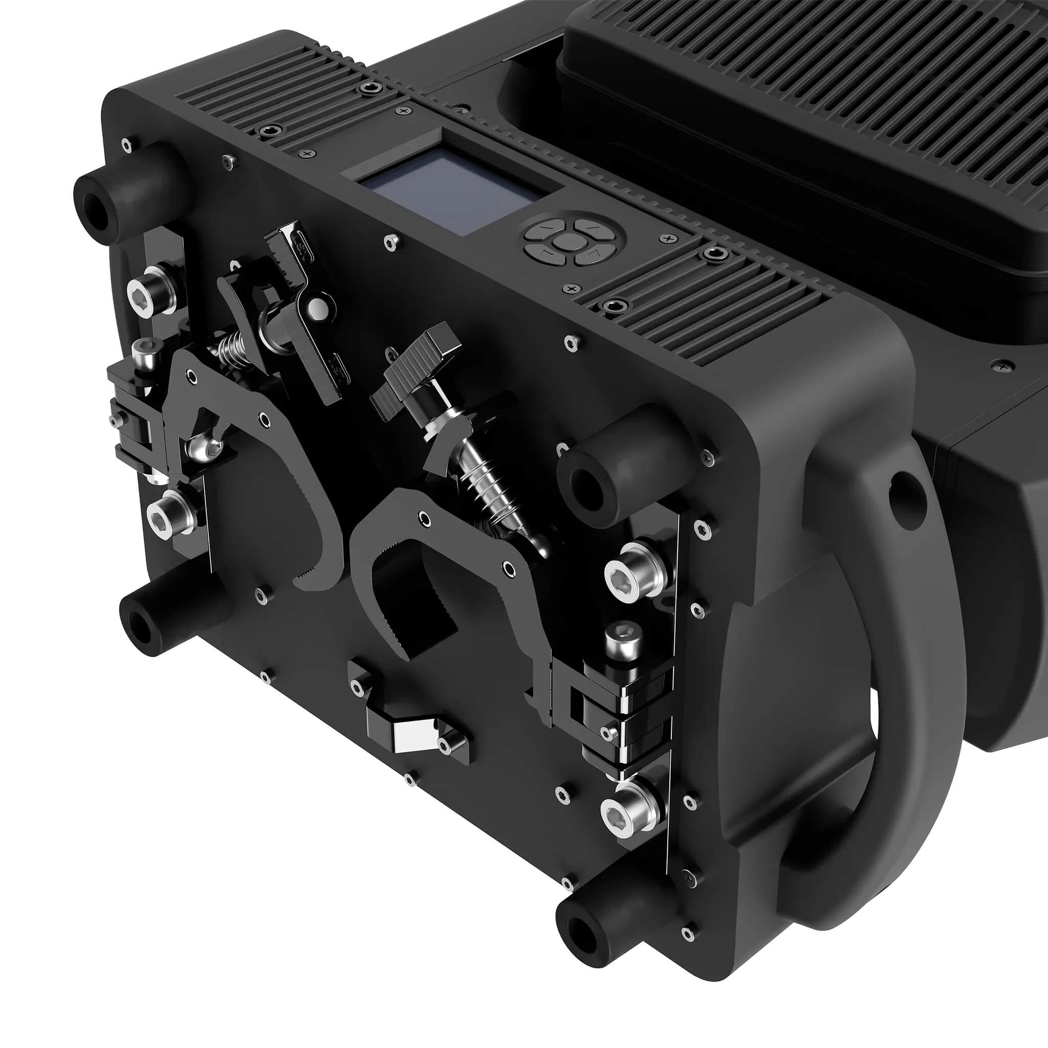 Blizzard Lighting Torrent Keyframe 600 RGBAL - BWS Profile Moving Head Lighting Fixture, front bottom closeup