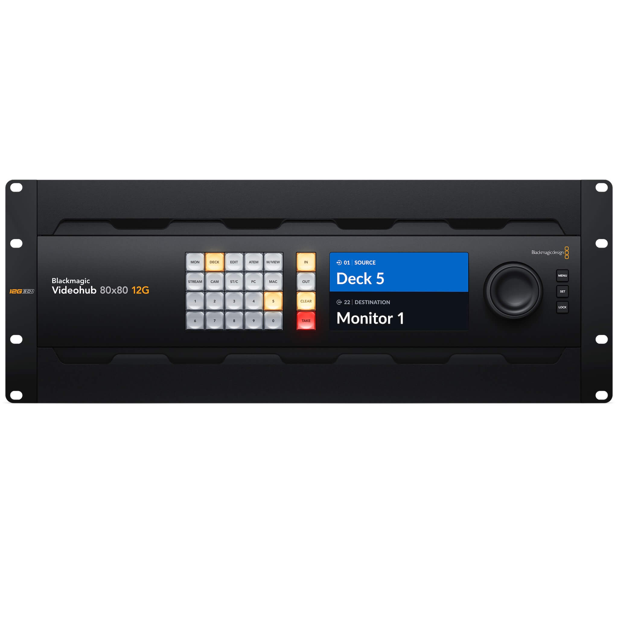 Blackmagic Design Videohub 80x80 12G - 12G-SDI Video Router, front