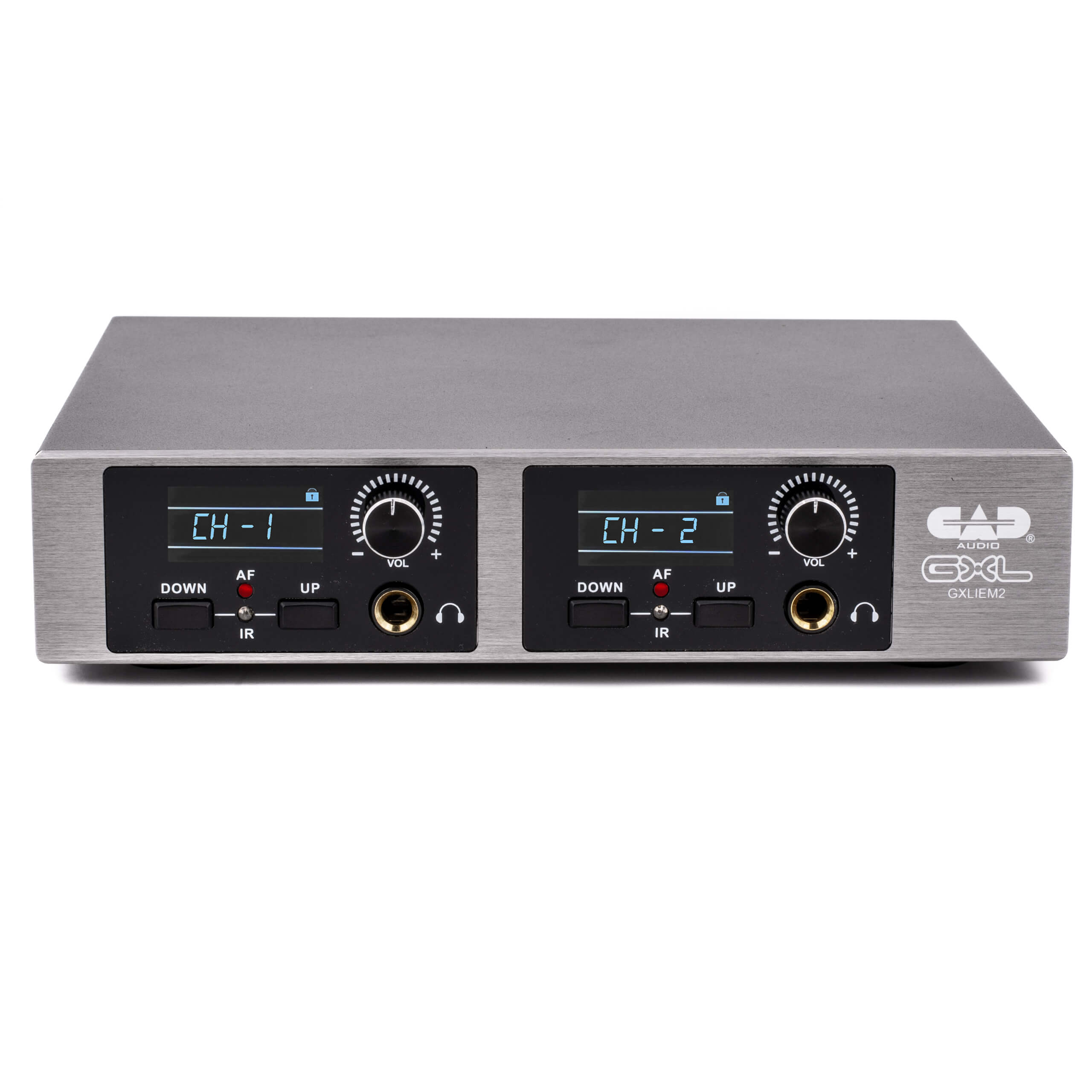 CAD Audio GXLIEM2 - Dual Mix 900 MHz Wireless In-Ear Monitor System, transmitter front