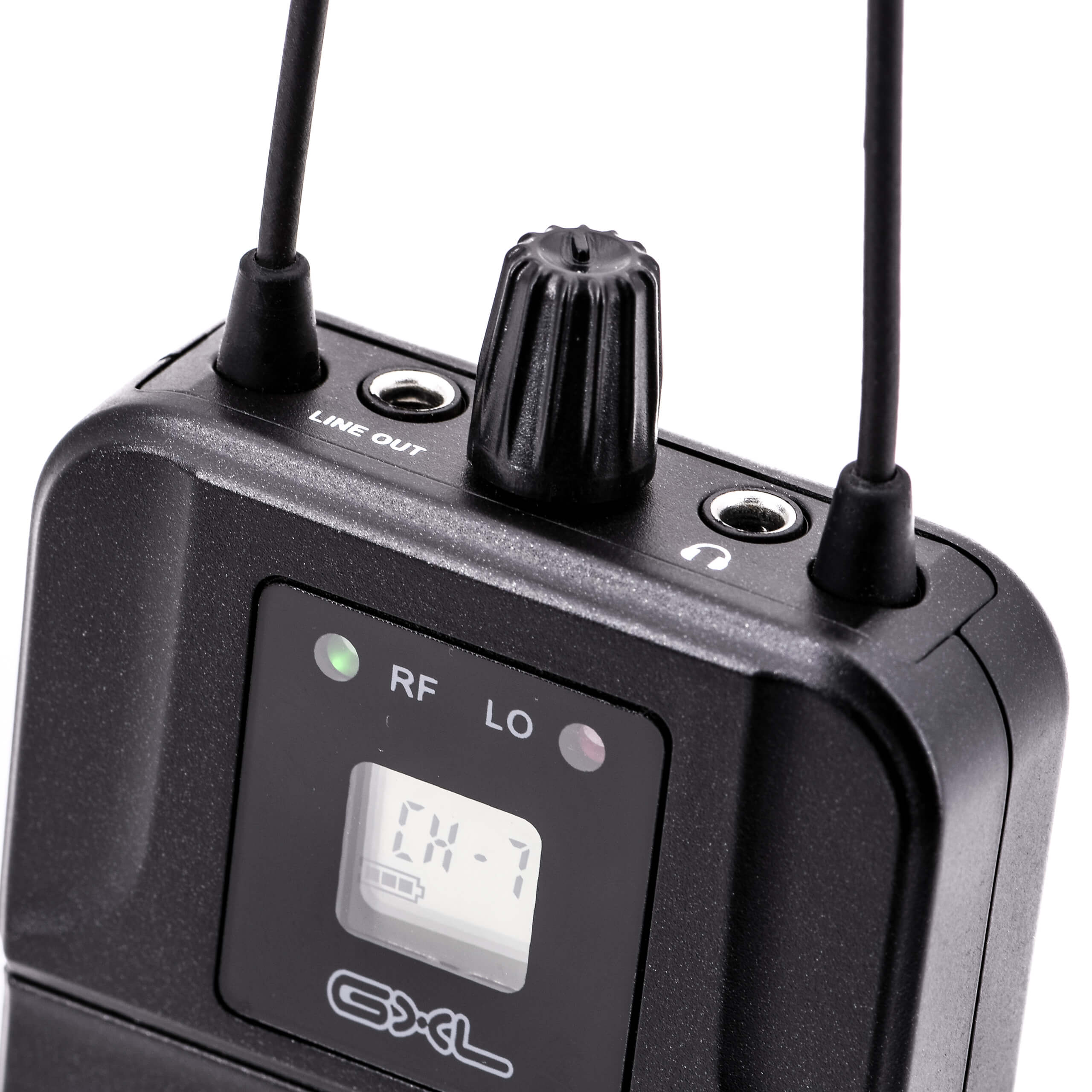 CAD Audio GXLIEMBP - GXLIEM BodyPack Receiver, angle