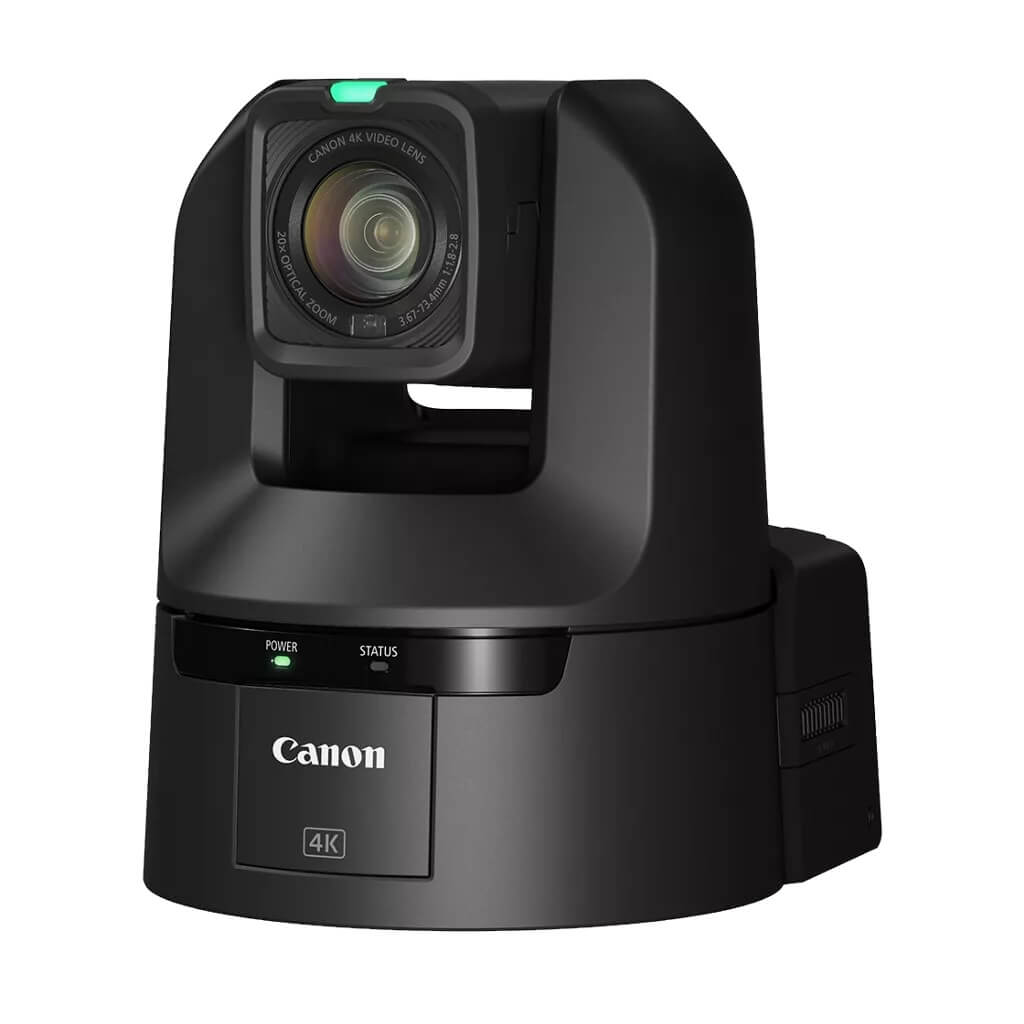 Canon CR-N350 (black) - 4K60 PTZ Camera with 20x Optical Zoom, angle