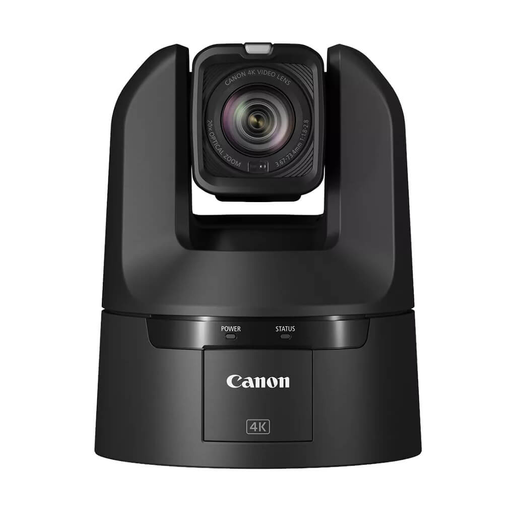 Canon CR-N350 (black) - 4K60 PTZ Camera with 20x Optical Zoom, front