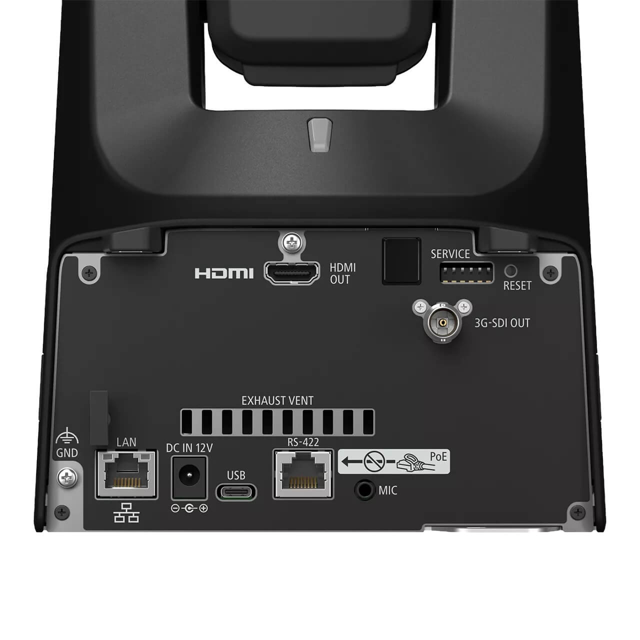 Canon CR-N350 (black) - 4K60 PTZ Camera with 20x Optical Zoom, rear