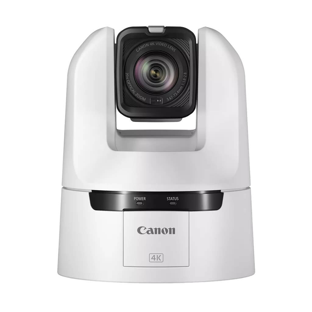Canon CR-N350 (white) - 4K60 PTZ Camera with 20x Optical Zoom, front