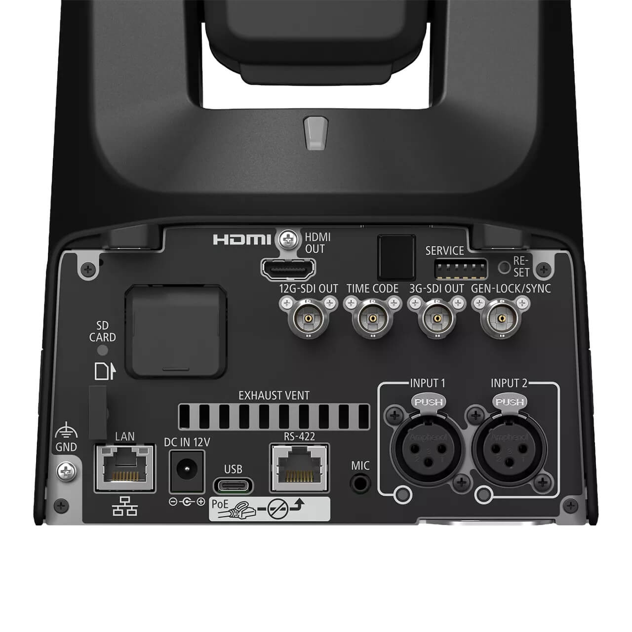 Canon CR-N400 (black) - 4K60 PTZ Camera with 20x Optical Zoom, rear