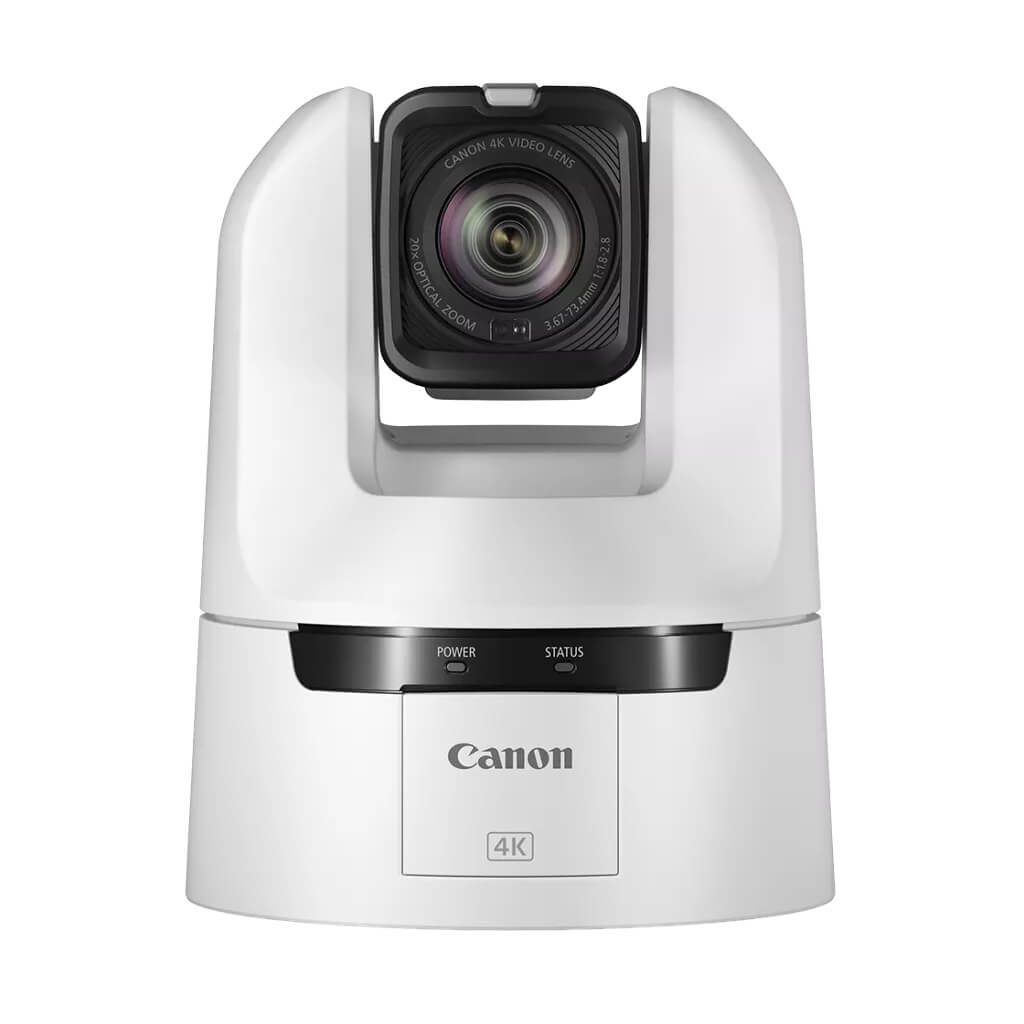 Canon CR-N400 (white) - 4K60 PTZ Camera with 20x Optical Zoom, front