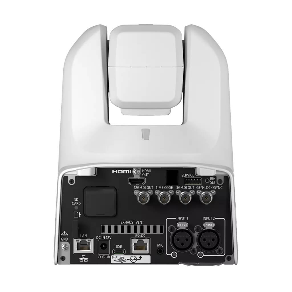 Canon CR-N400 (white) - 4K60 PTZ Camera with 20x Optical Zoom, rear