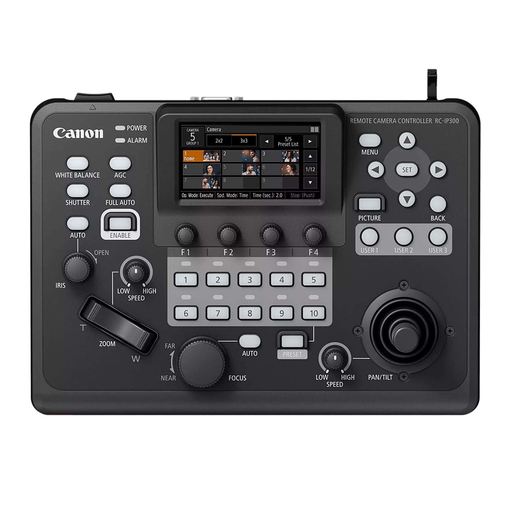Canon RC-IP300 - Remote PTZ Camera Controller, top