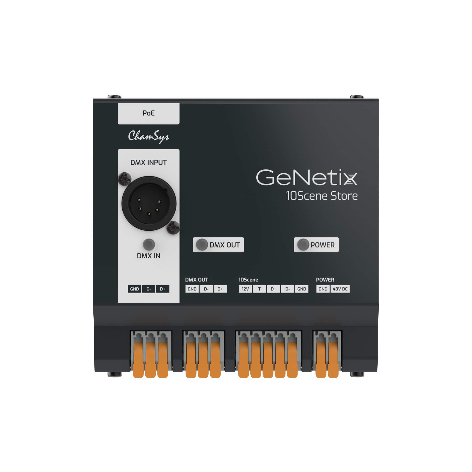 ChamSys GeNetix 10Scene Store - Single Universe Playback Device, front