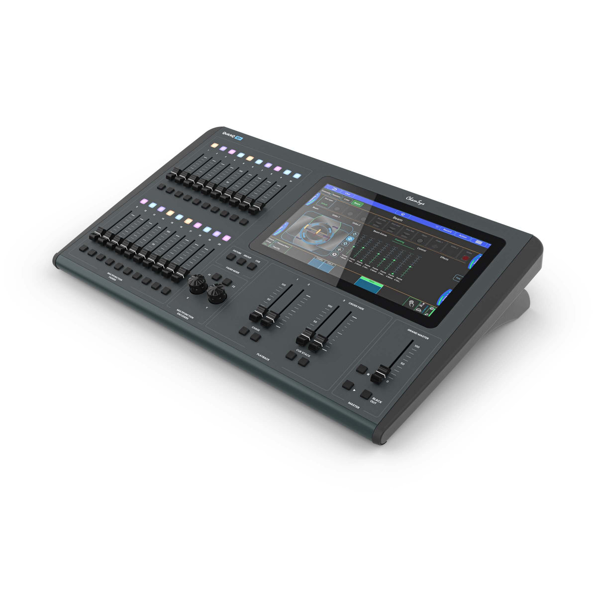 ChamSys QuickQ 10+ Lighting Control Console, angled left