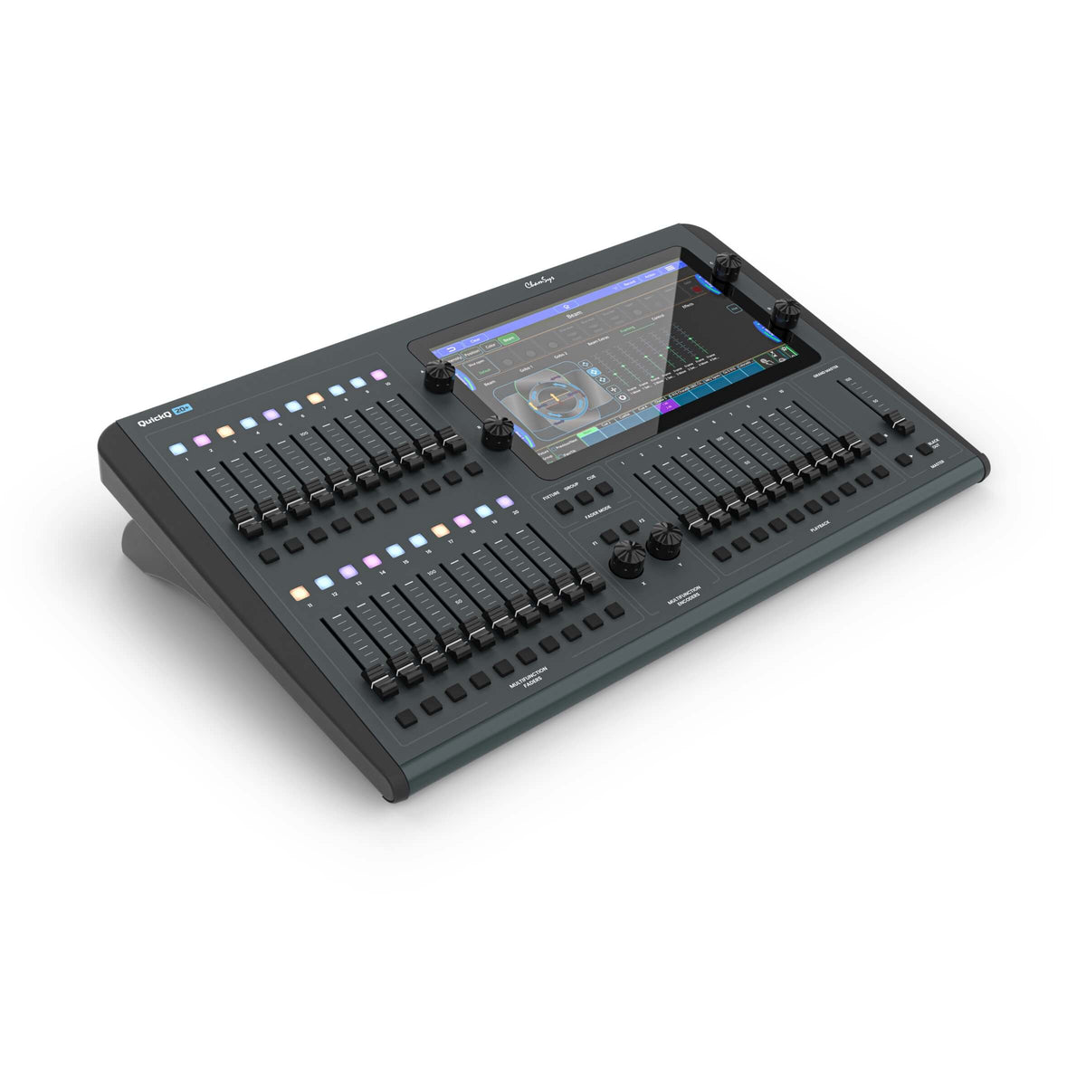 ChamSys QuickQ 20+ Lighting Control Console, angled right