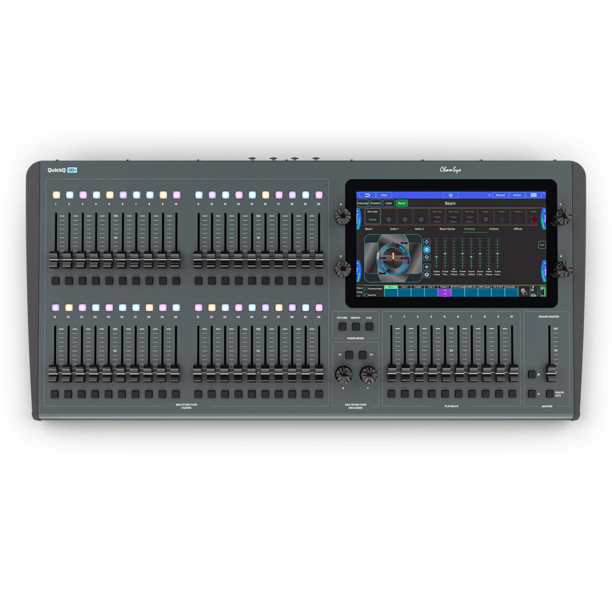 ChamSys QuickQ 30+ Lighting Control Console, top