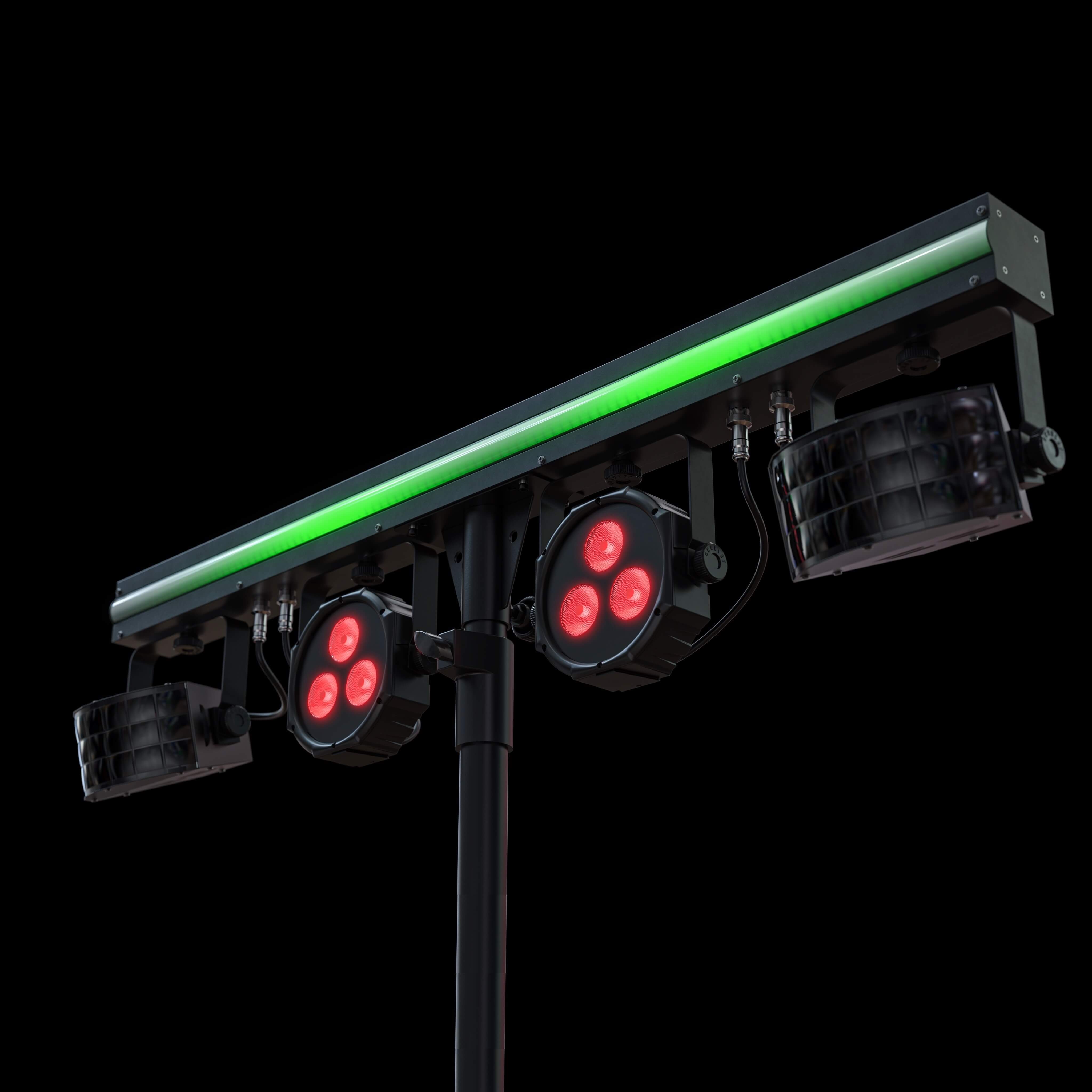 Chauvet DJ GigBAR 3 ILS - 3-in-1 LED Derbies, Pars and Light Strip, effect 1