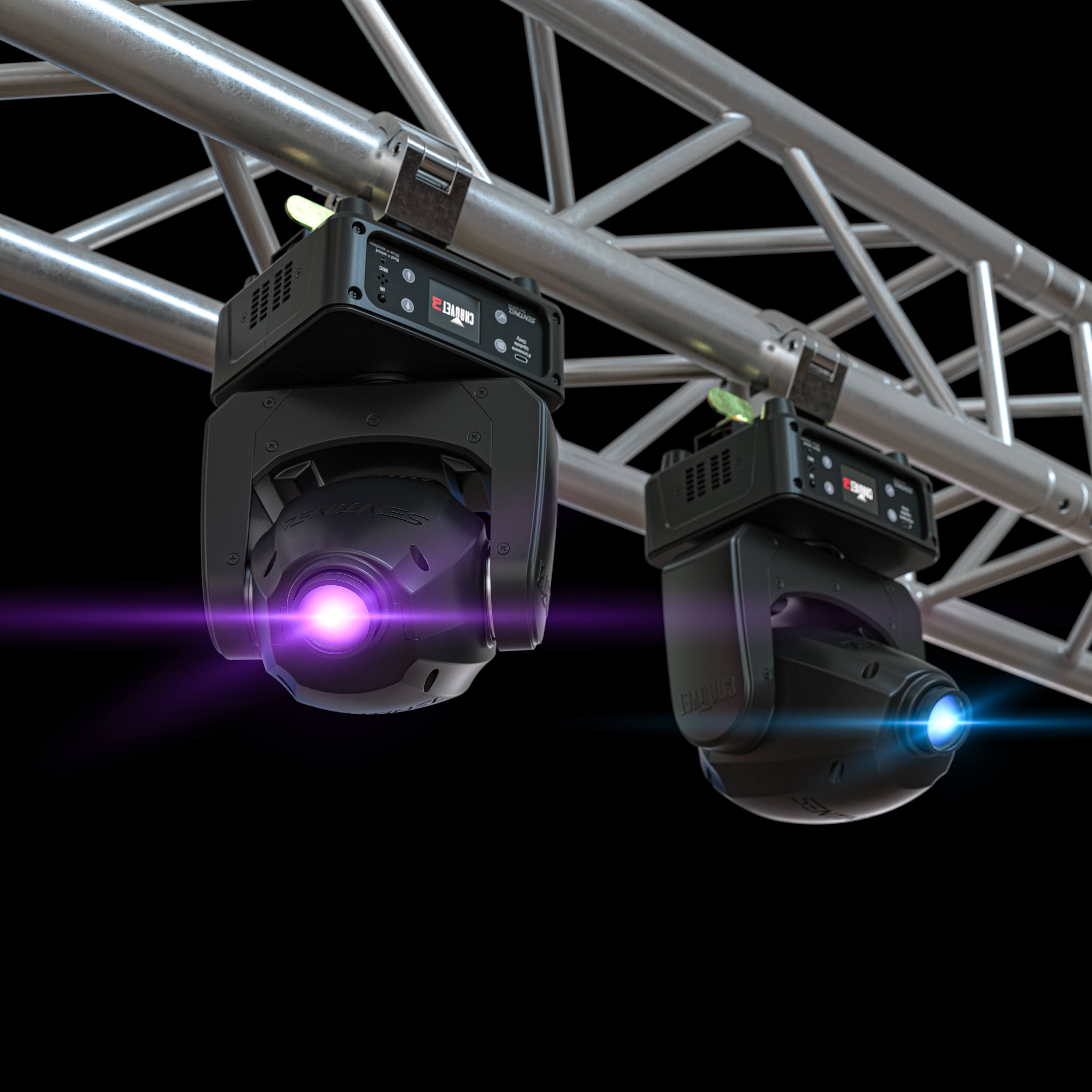 Chauvet DJ Sentinel Spot Q60 ILS - 60W RGBW LED Moving Head Fixture, double truss mounted