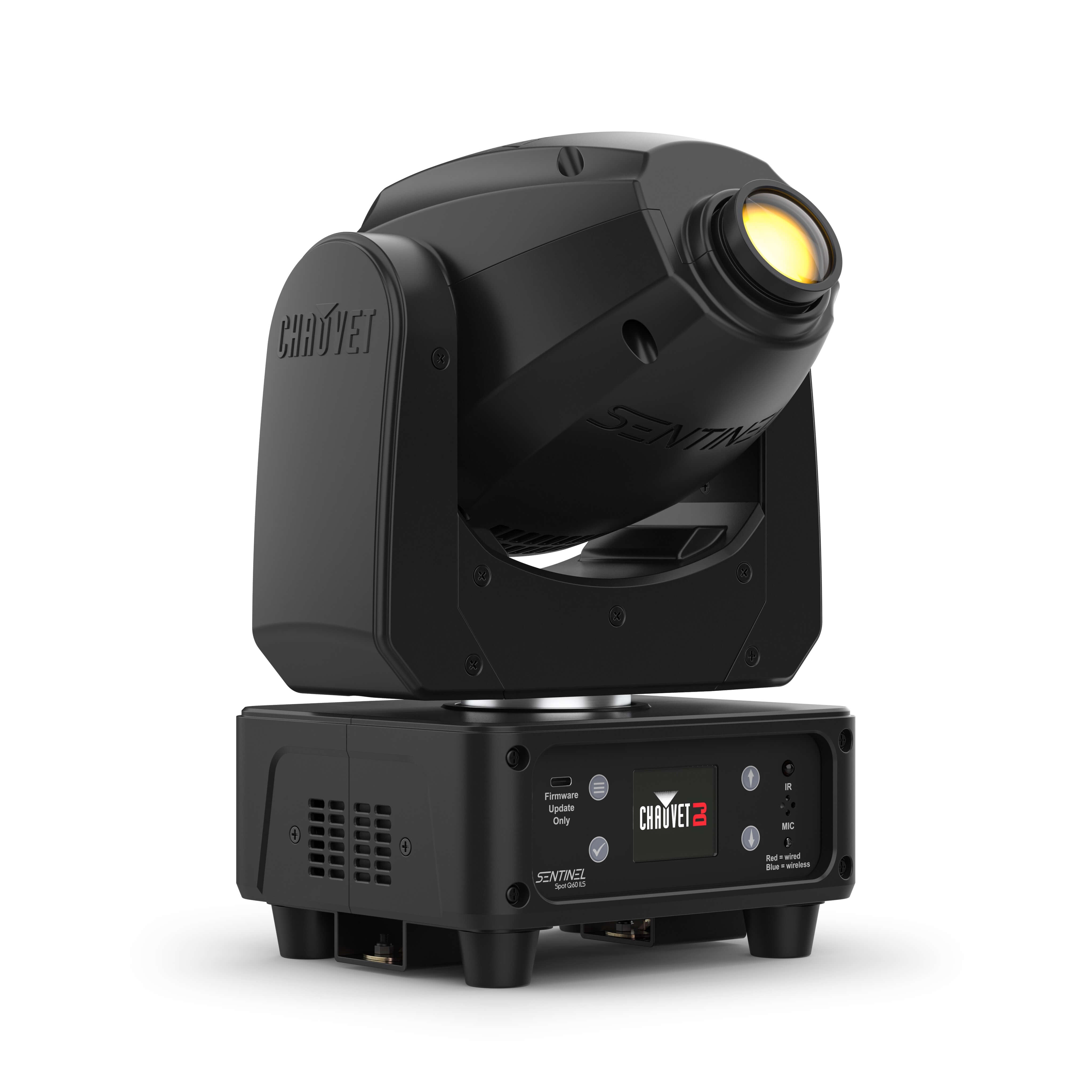 Chauvet DJ Sentinel Spot Q60 ILS - 60W RGBW LED Moving Head Fixture, angled right