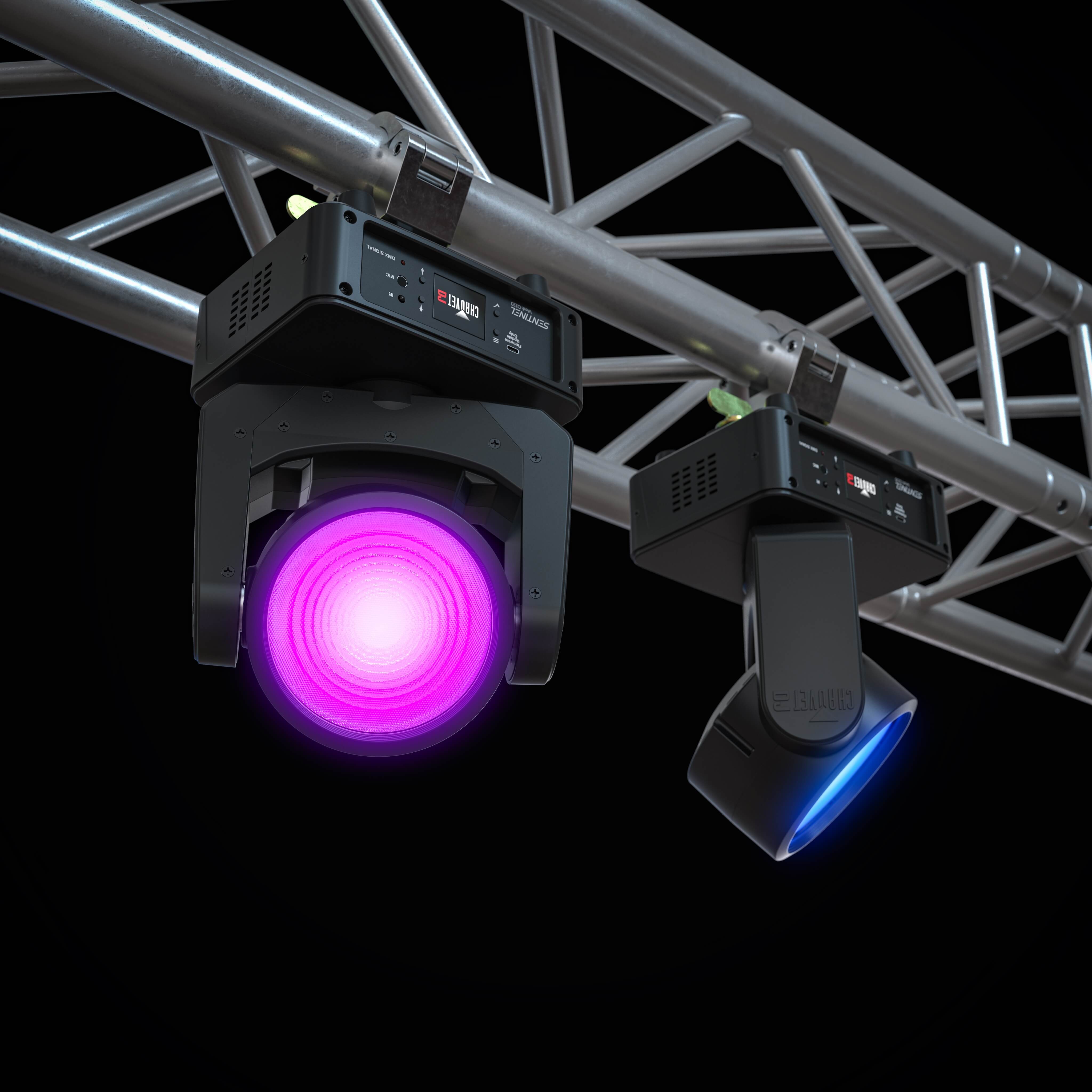 Chauvet DJ Sentinel Wash Q120 - 120W RGBW LED Moving Head Fixture, double truss mounted