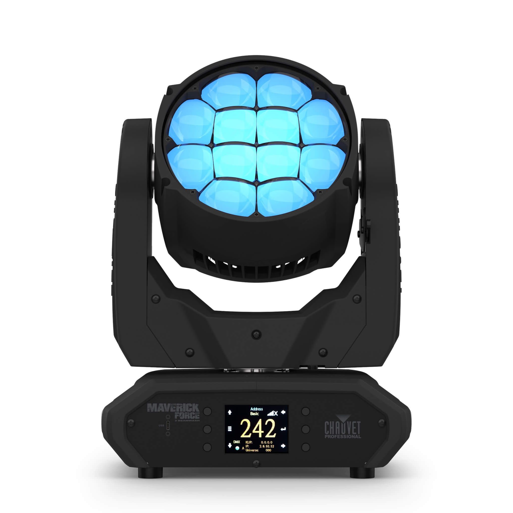 Chauvet Professional Maverick Force 2 BeamWash - LED Moving Head Light, front
