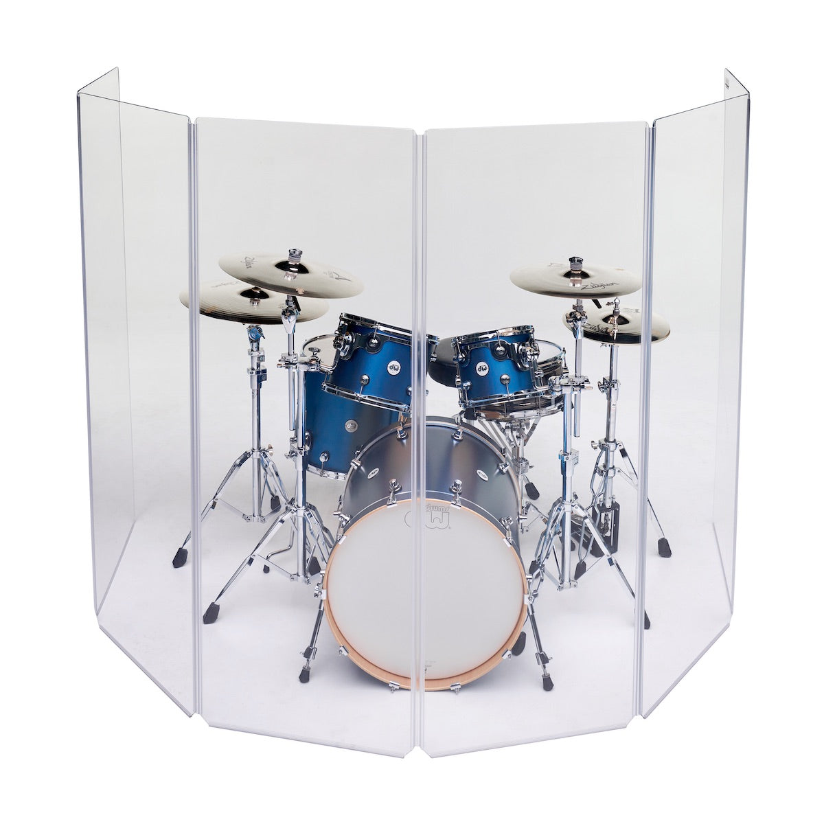 ClearSonic A2466x6 Drum Shield - 6 panel Sound Isolation System, front