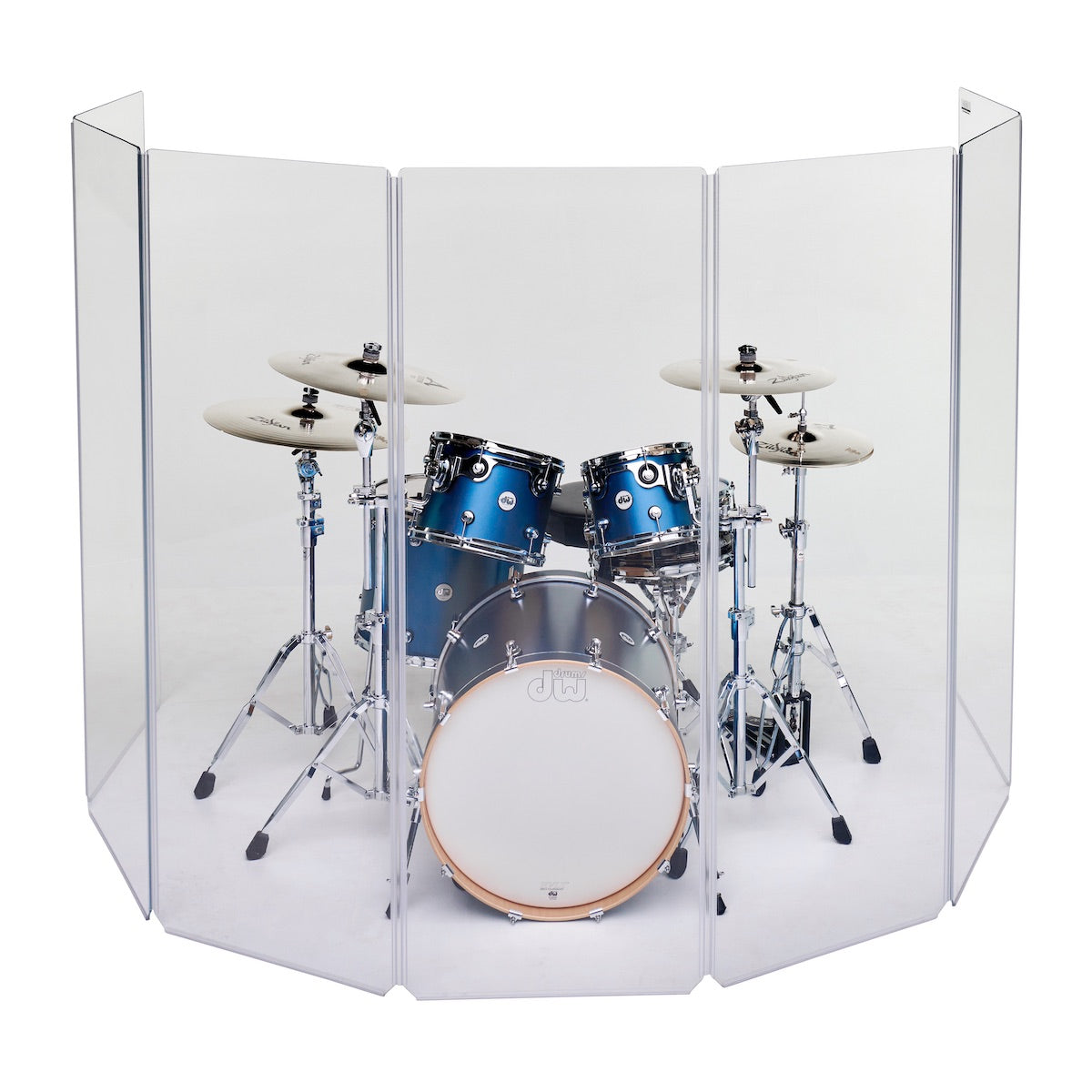 ClearSonic A2466x7 Drum Shield - 7 panel Sound Isolation System, front
