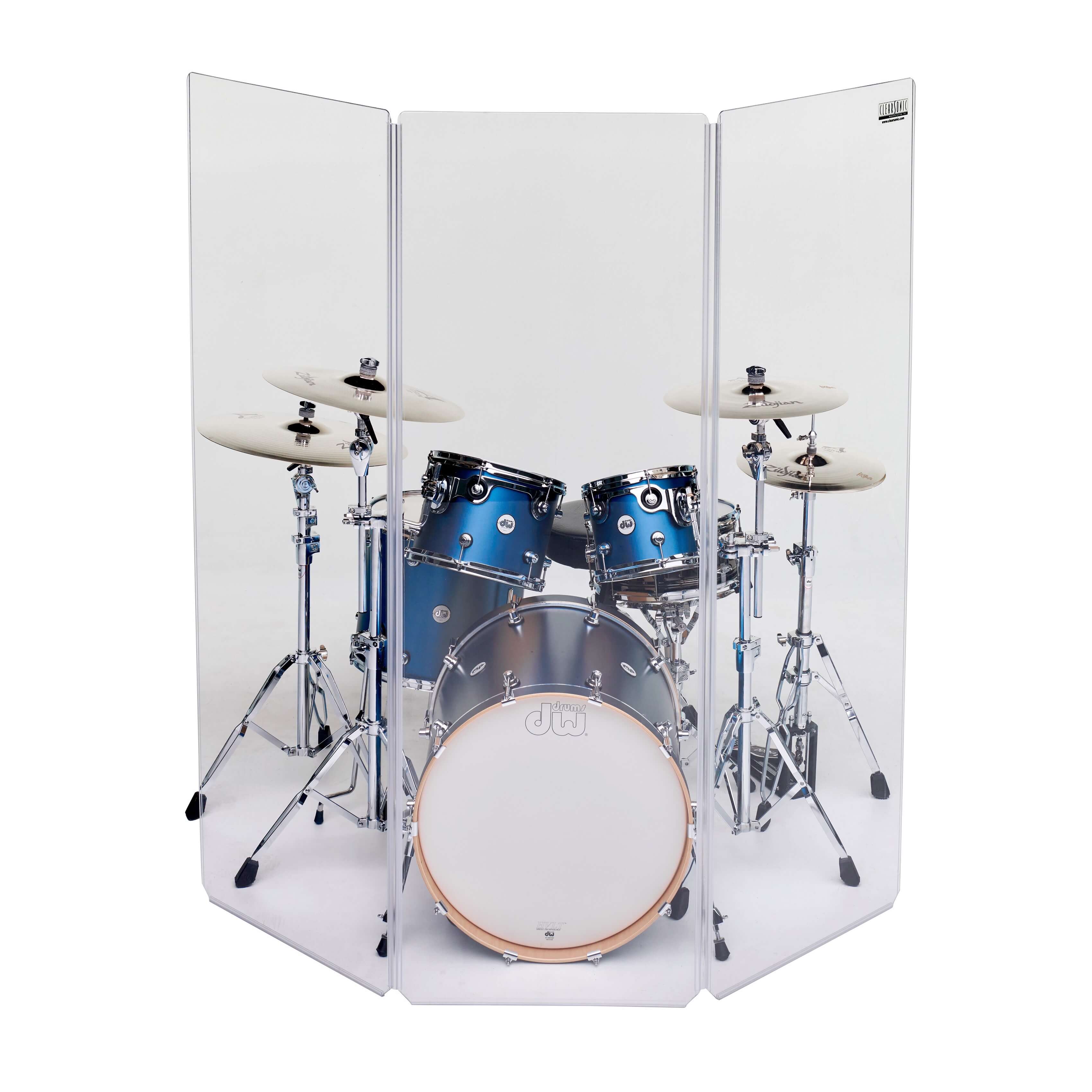 ClearSonic A2478x3 Drum Shield - Sound Isolation System, front