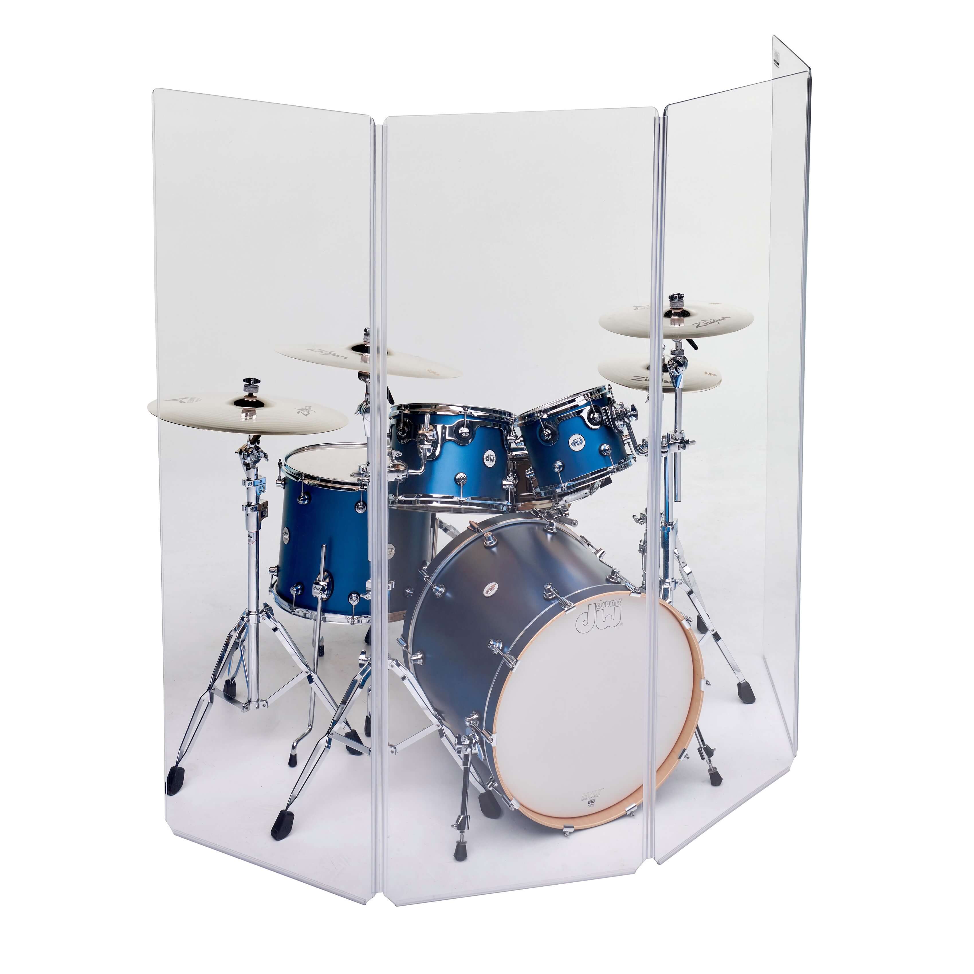 ClearSonic A2478x4 Drum Shield - Sound Isolation System, angle