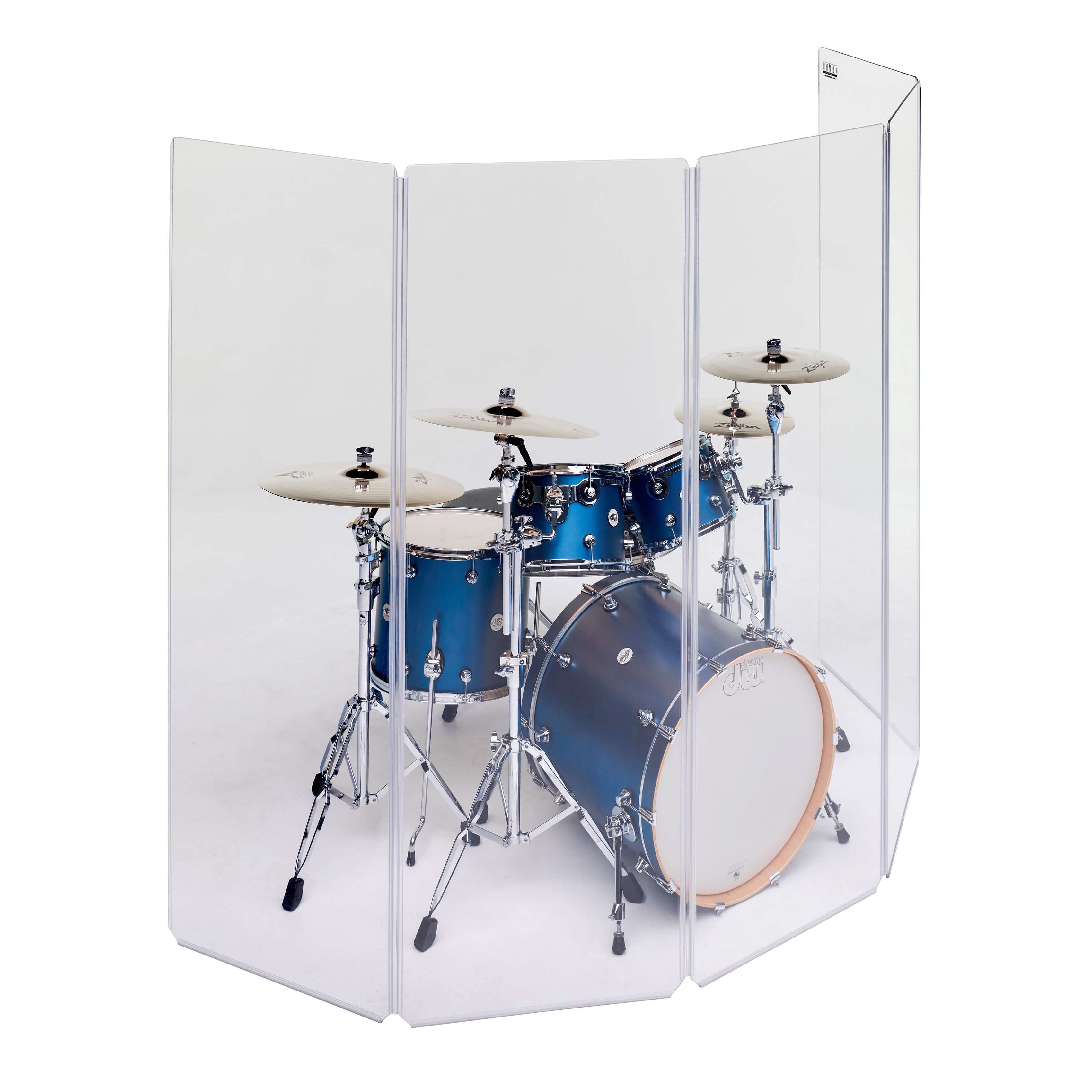 ClearSonic A2478x5 Drum Shield - Sound Isolation System, angle
