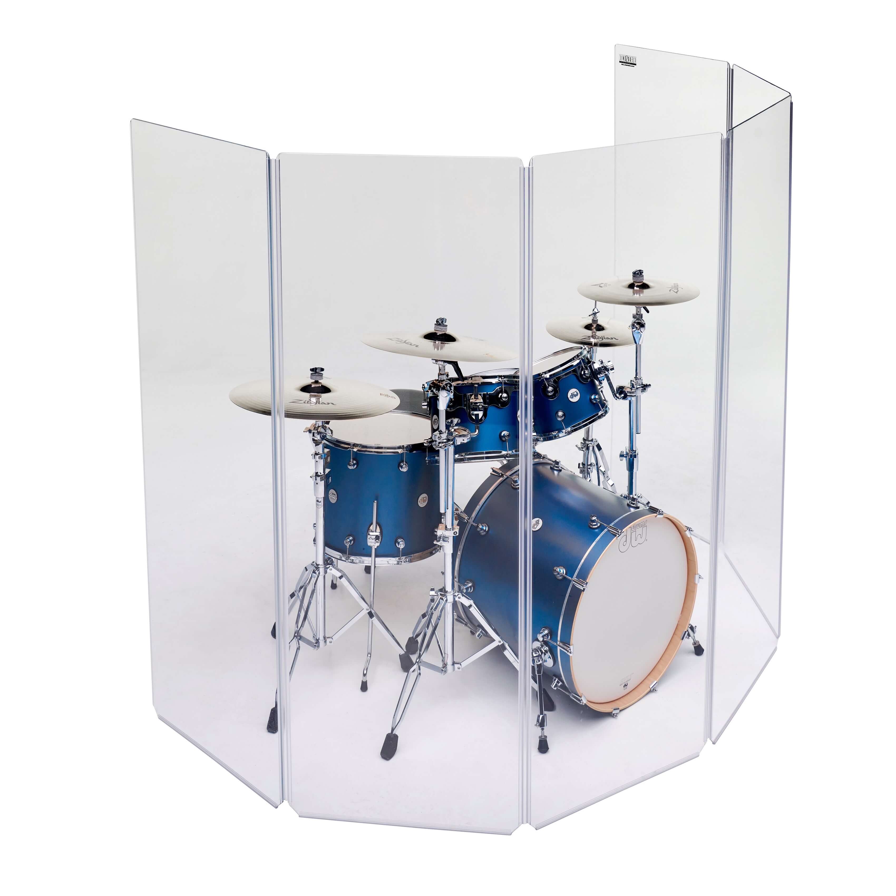 ClearSonic A2478x6 Drum Shield - Sound Isolation System, angle