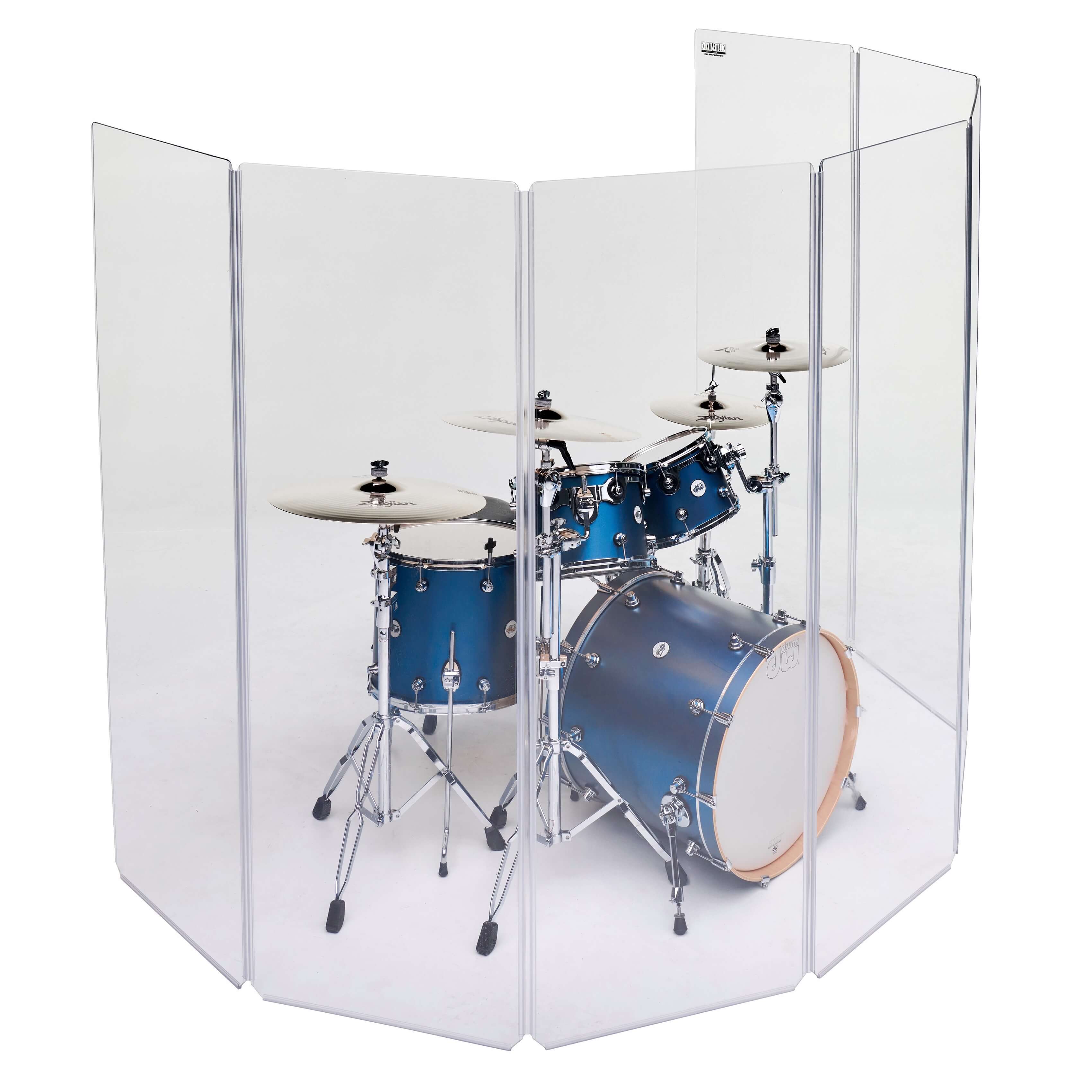 ClearSonic A2478x7 Drum Shield - Sound Isolation System, angle