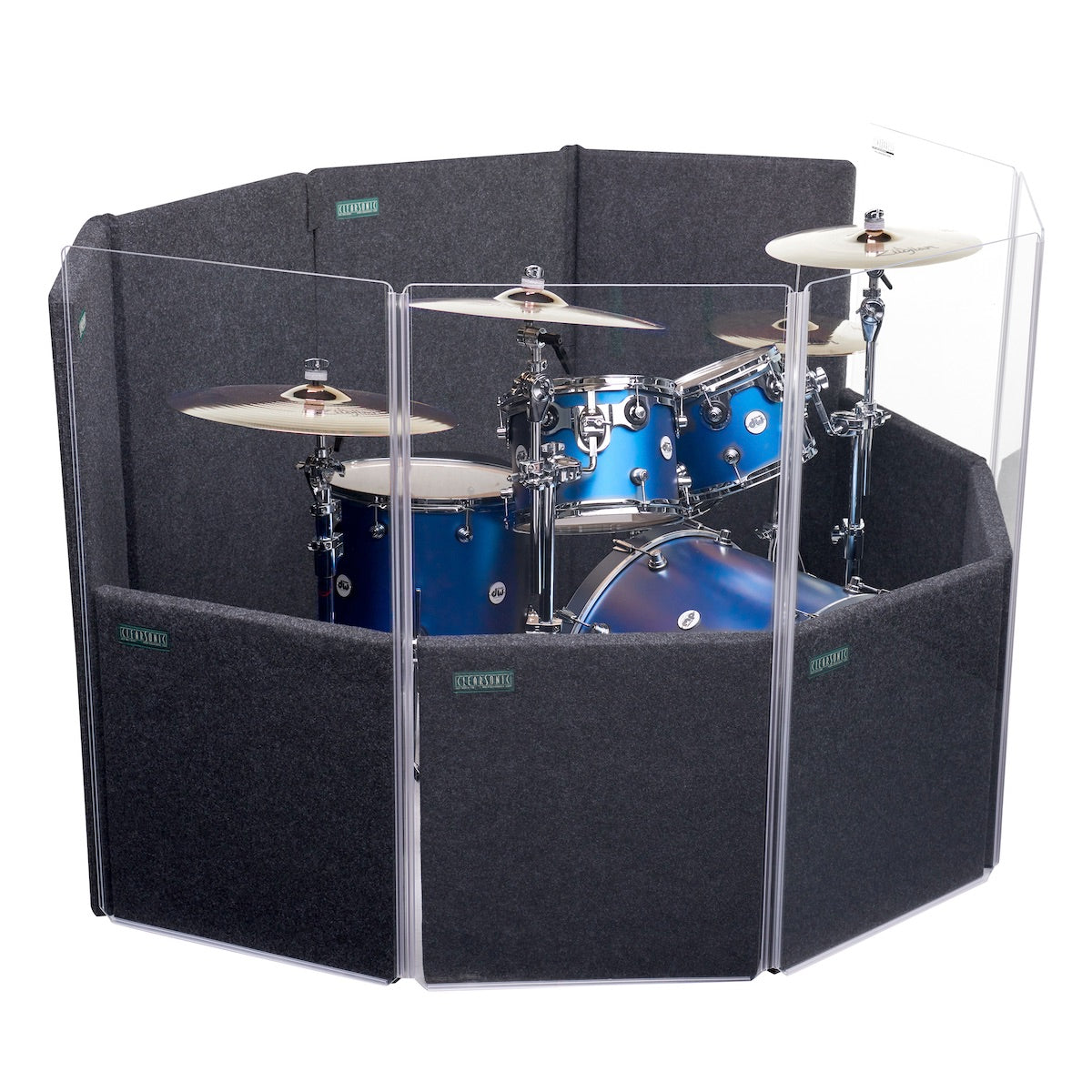 ClearSonic IPD - IsoPac D Drum Isolation Booth, angle