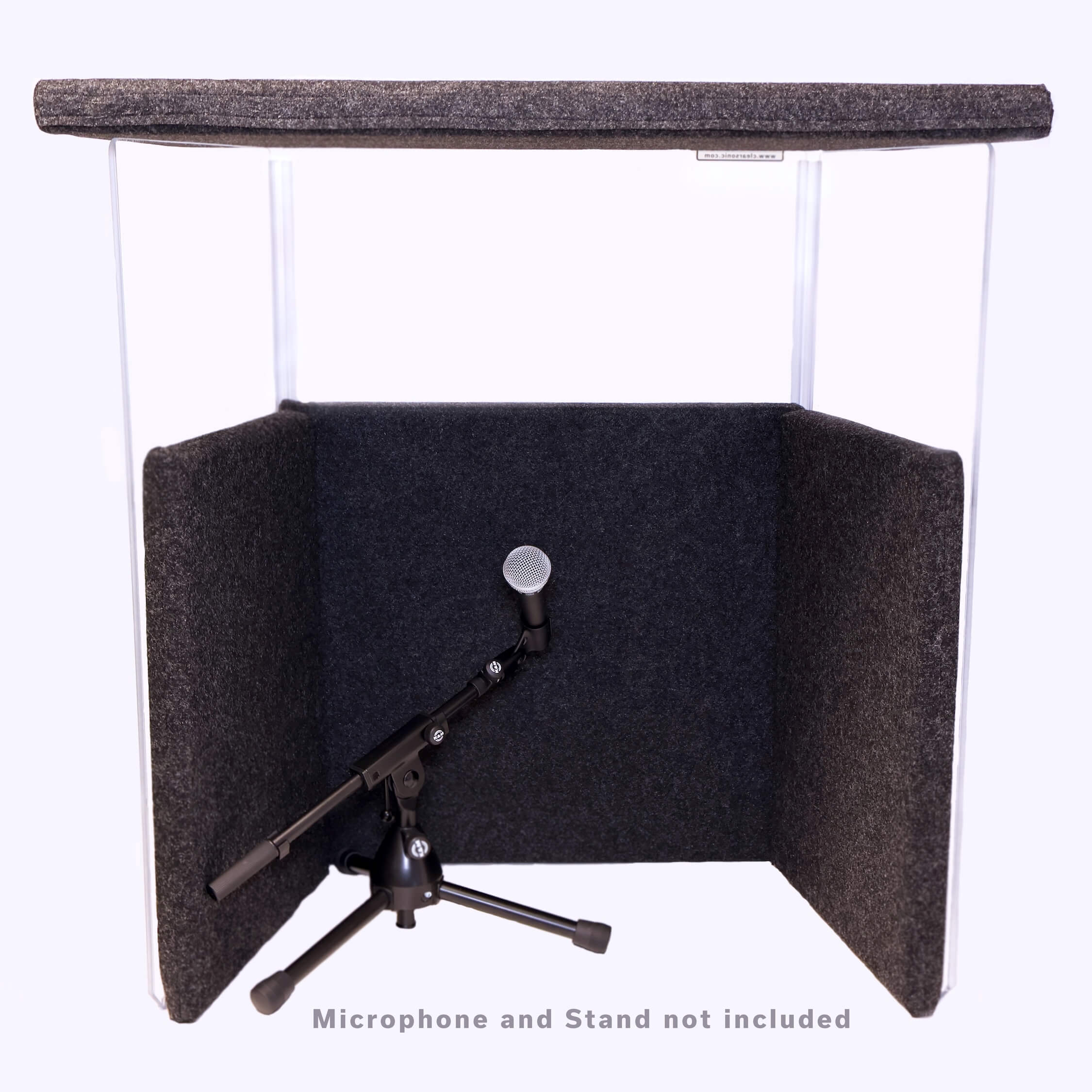 ClearSonic IPT - IsoPac T Table-top Vocal Isolation Booth Package, microphone and stand not included