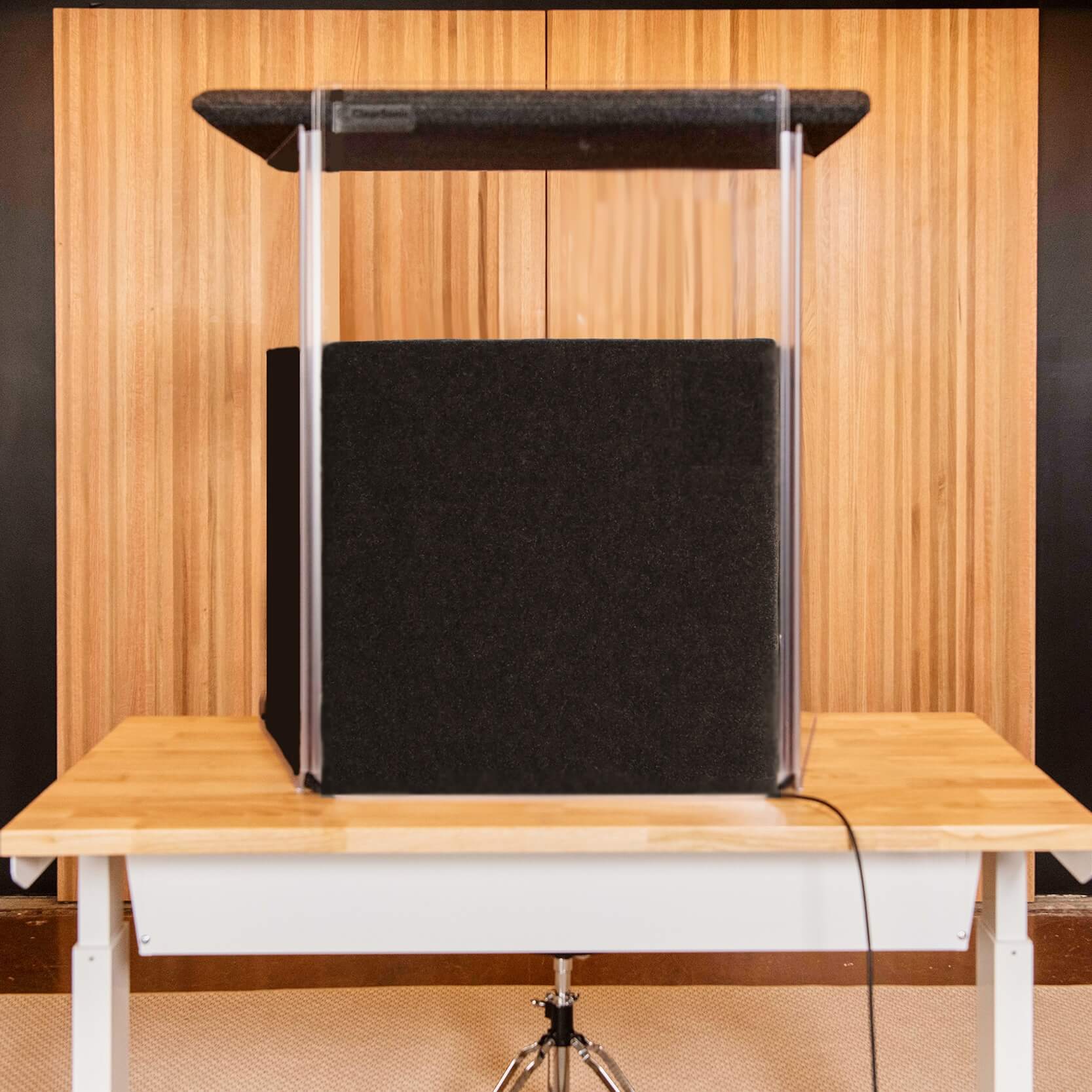 ClearSonic IPT - IsoPac T Table-top Vocal Isolation Booth Package, front