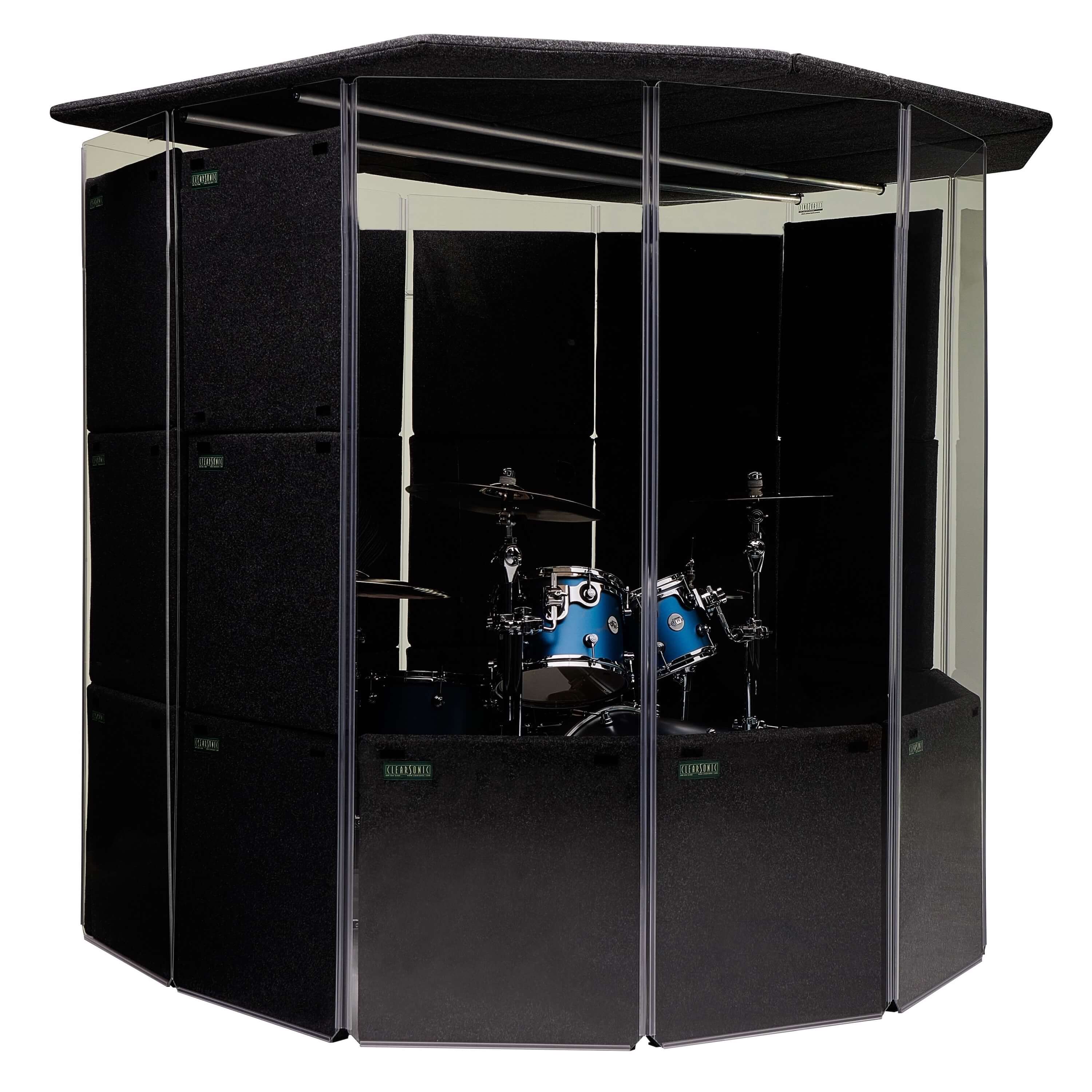 ClearSonic MMP78 - MiniMegaPac78 Drum Isolation Booth Package, angle