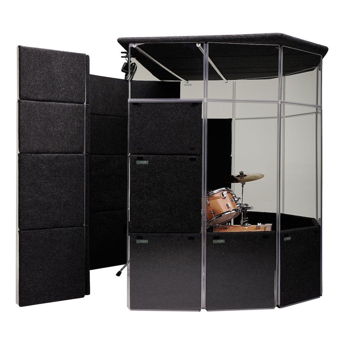 ClearSonic MP - MegaPac Drum Isolation Booth Package, open