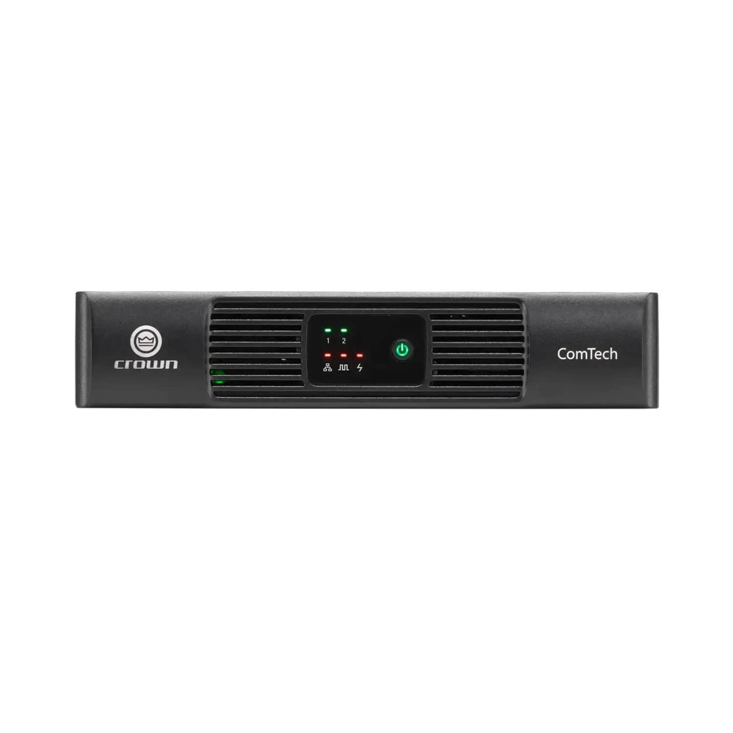 Crown CTD-2125 - ComTech D Series Compact 2-ch Power Sharing Amplifier with DSP and Dante, front