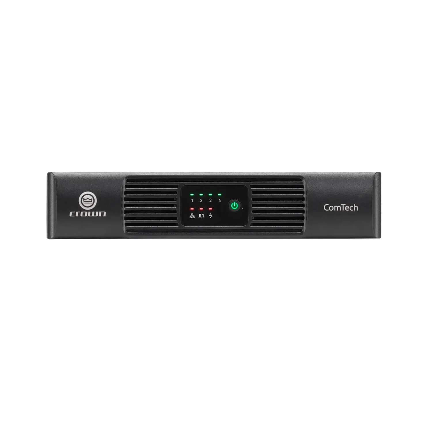 Crown CTD-4125 - ComTech D Series Compact 4-ch Power Sharing Amplifier with DSP and Dante, front