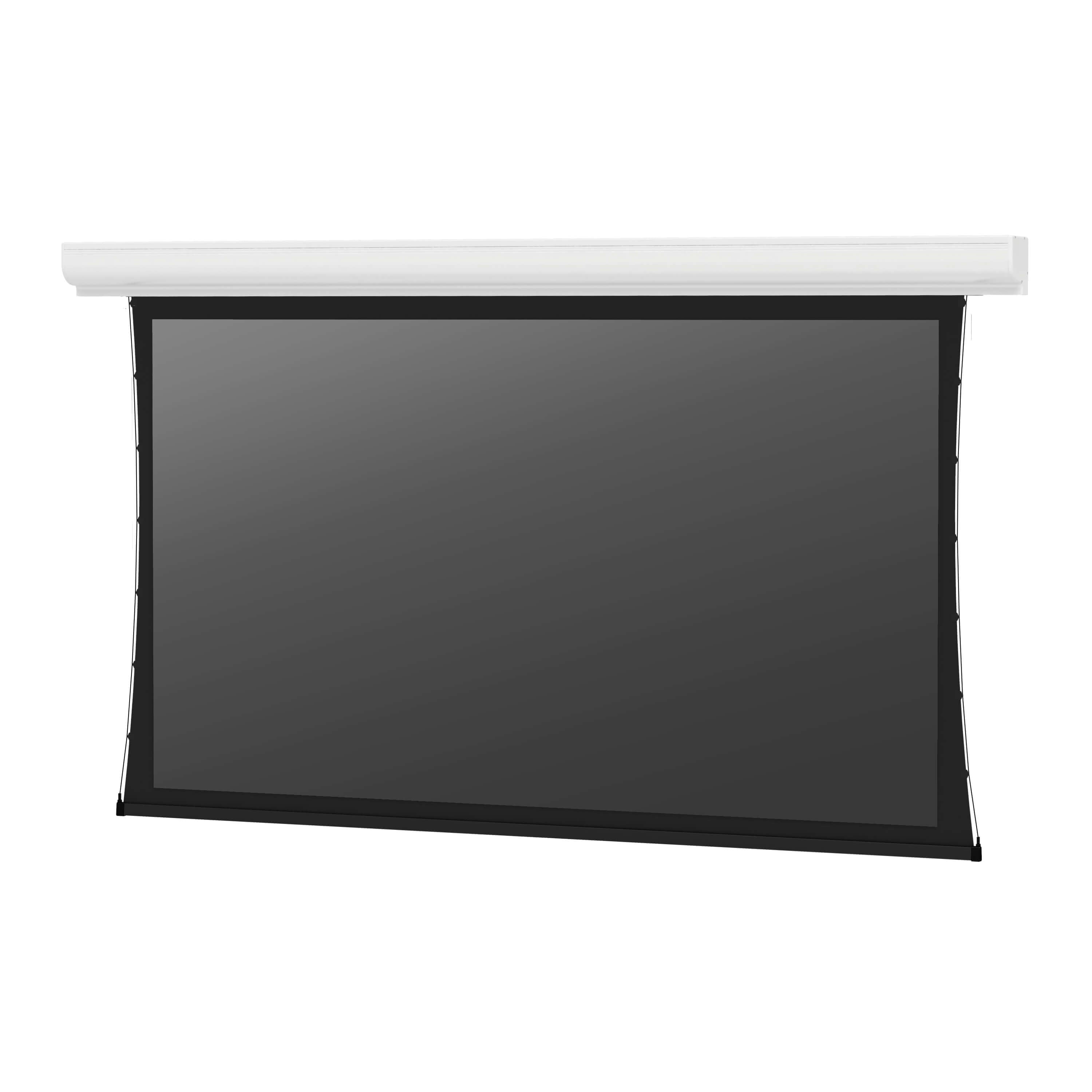 Da-Lite Tensioned Contour Electrol - Wall or Ceiling Mounted Electric Screen with white case and Parallax surface