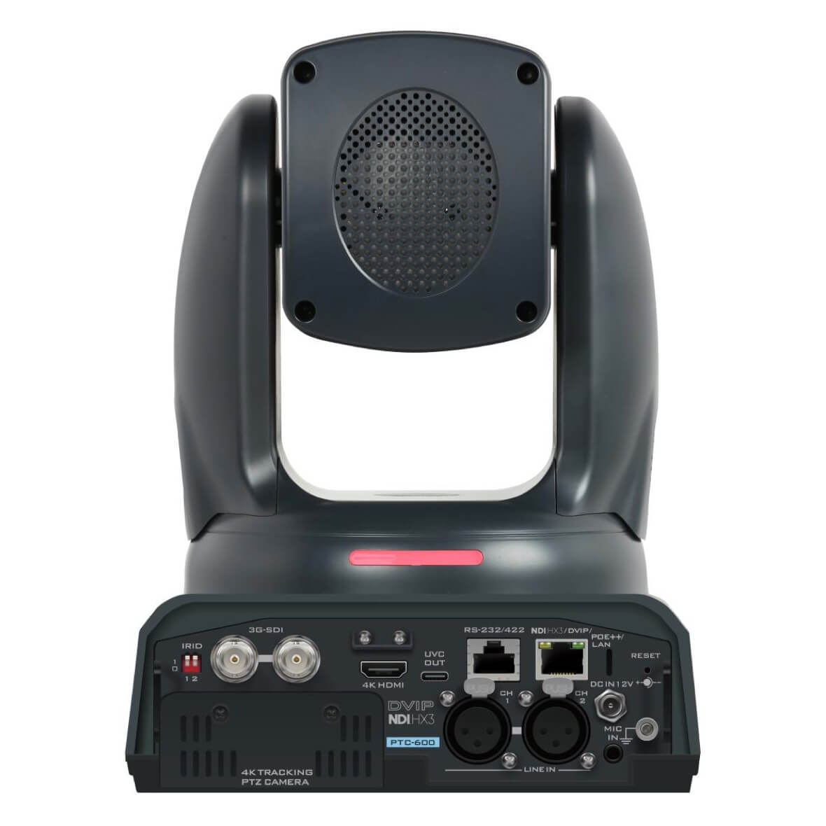 DataVideo PTC-600 - 4K Tracking PTZ Camera with 30x Optical Zoom and 3G-SDI video output, rear