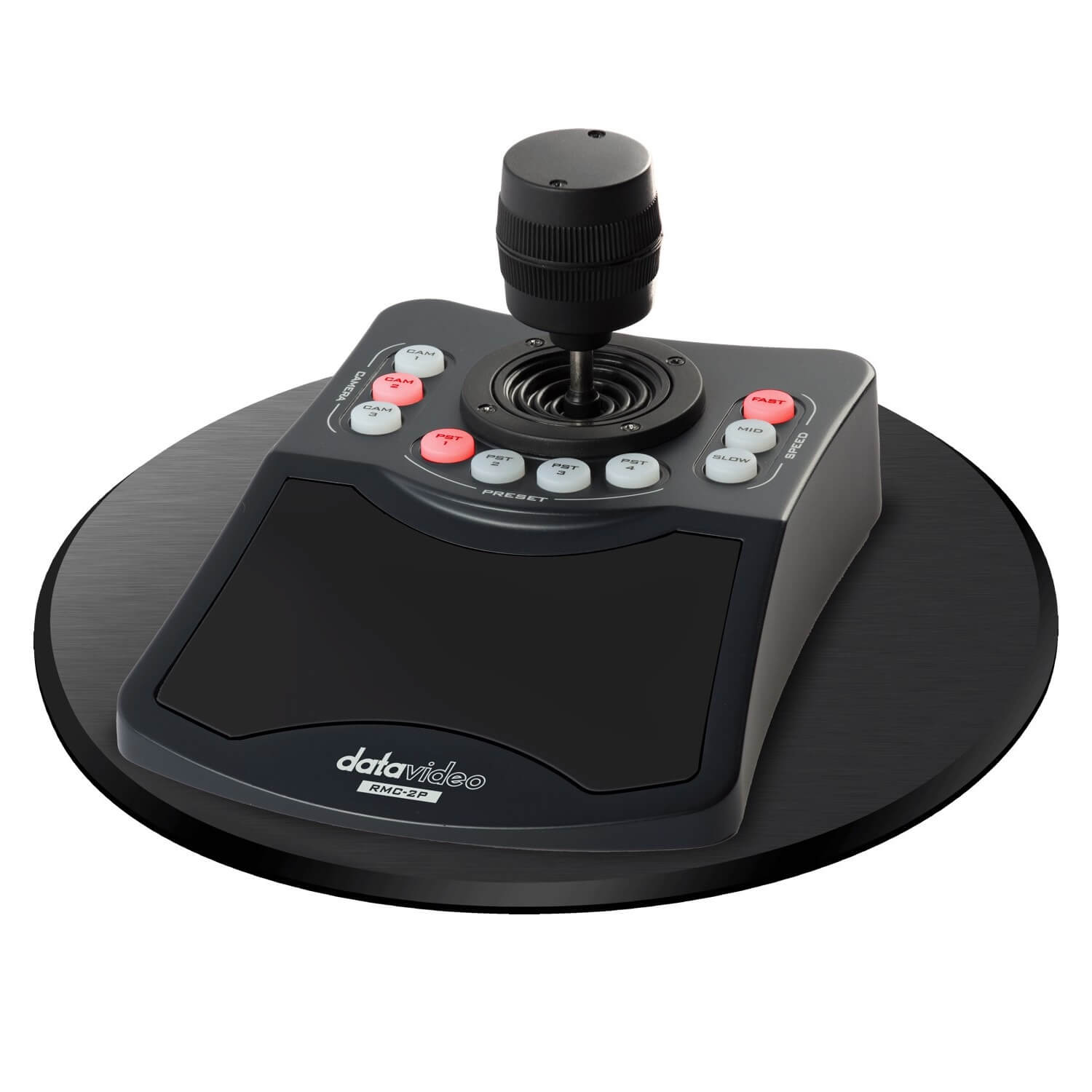 DataVideo RMC-2P - 3-Channel PTZ Camera Controller with Base Plate, angle