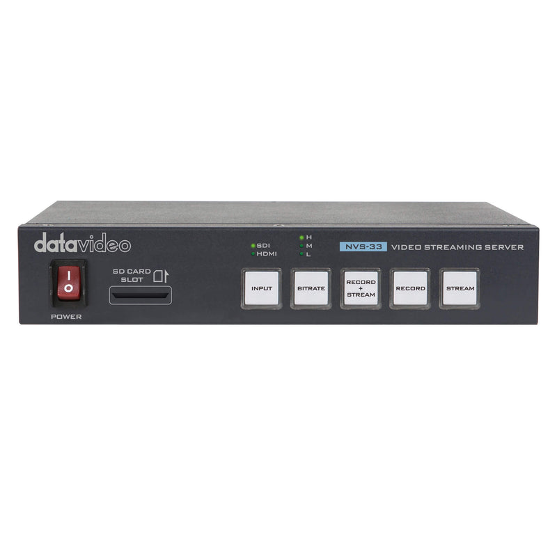 DataVideo NVS-33 - H.264 Video Streaming Encoder and MP4 Recorder, front