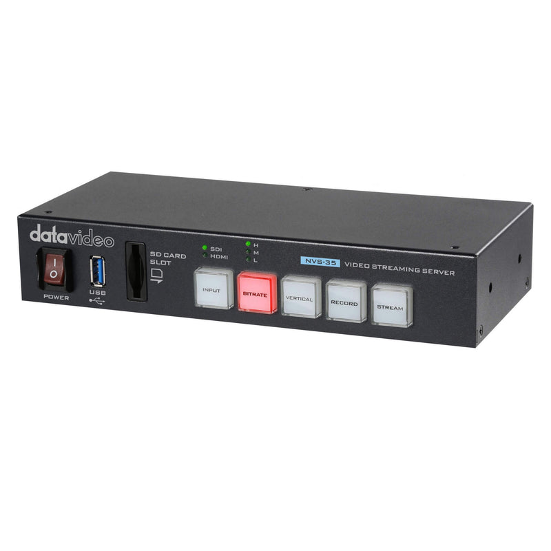 DataVideo NVS-35 - H.264 Dual Streaming Encoder and MP4 Recorder, angle