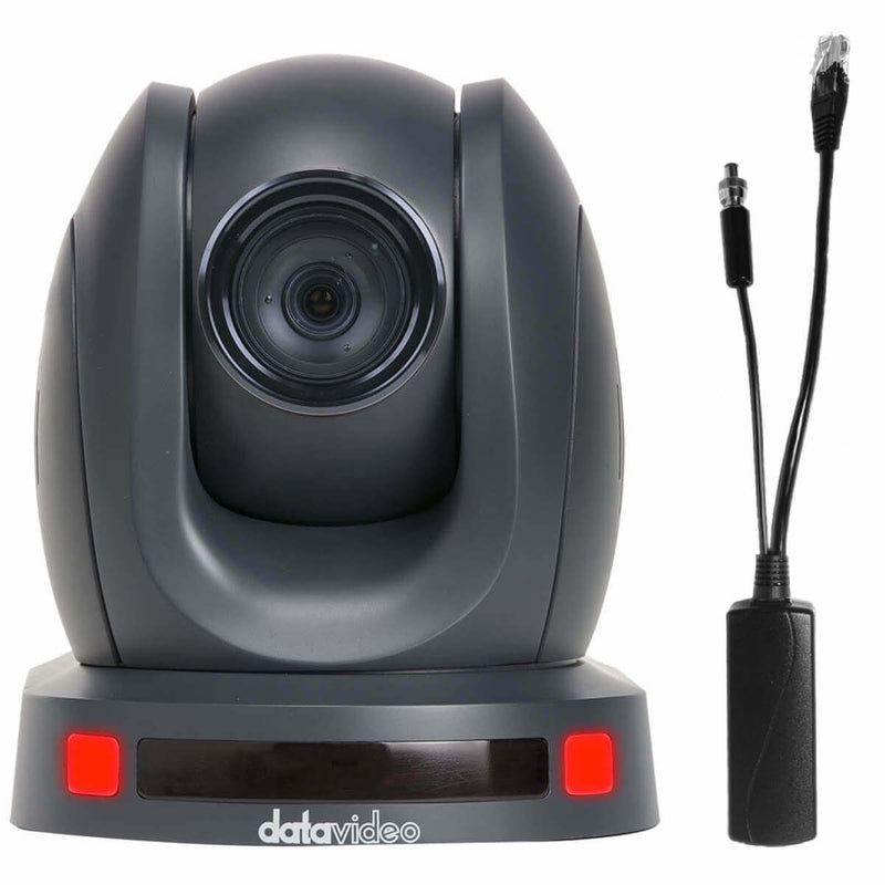 DataVideo PTC-140P - HDBaseT PTZ Camera with PoE Adapter, front