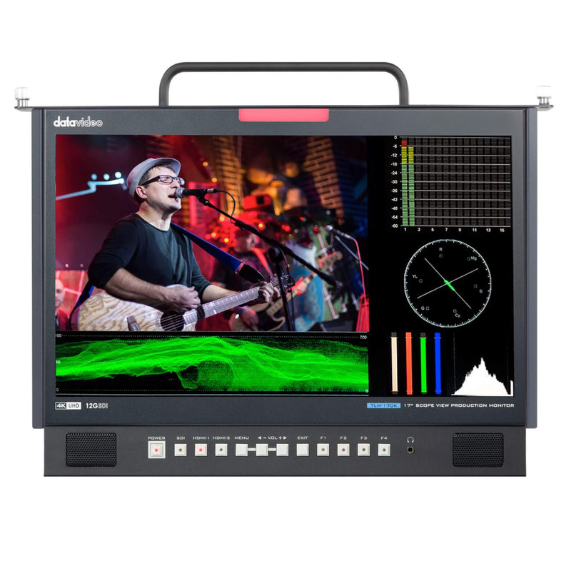 DataVideo TLM-170KM - 17-inch 4K UHD ScopeView Production Monitor, front