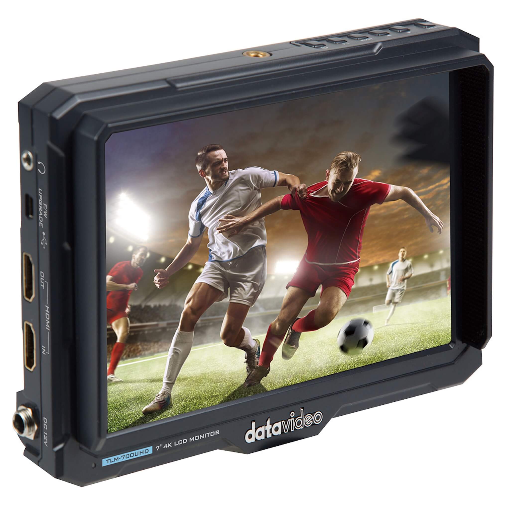 DataVideo TLM-700UHD - 7-inch 4K LCD Monitor, angle