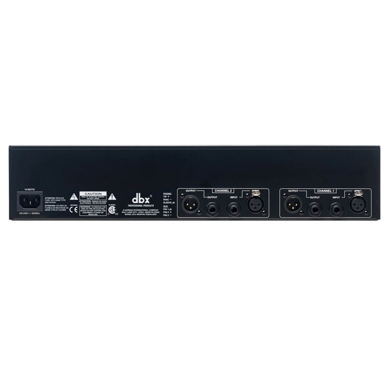 dbx 231s - Dual Channel, 31-Band Equalizer, rear