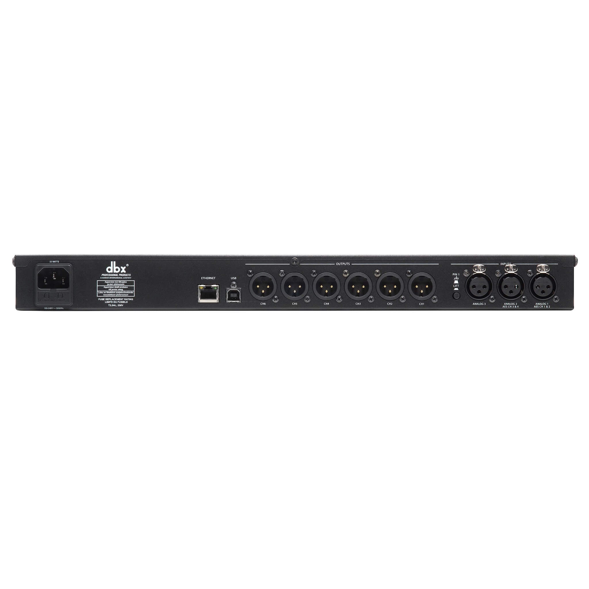 dbx DriveRack VENU360 - Complete Loudspeaker Management System, rear