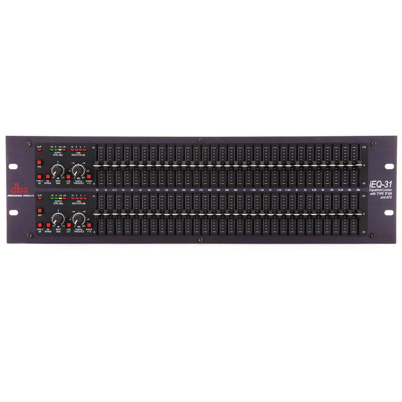 dbx iEQ31 - Dual 31-Band Graphic EQ and Limiter, front