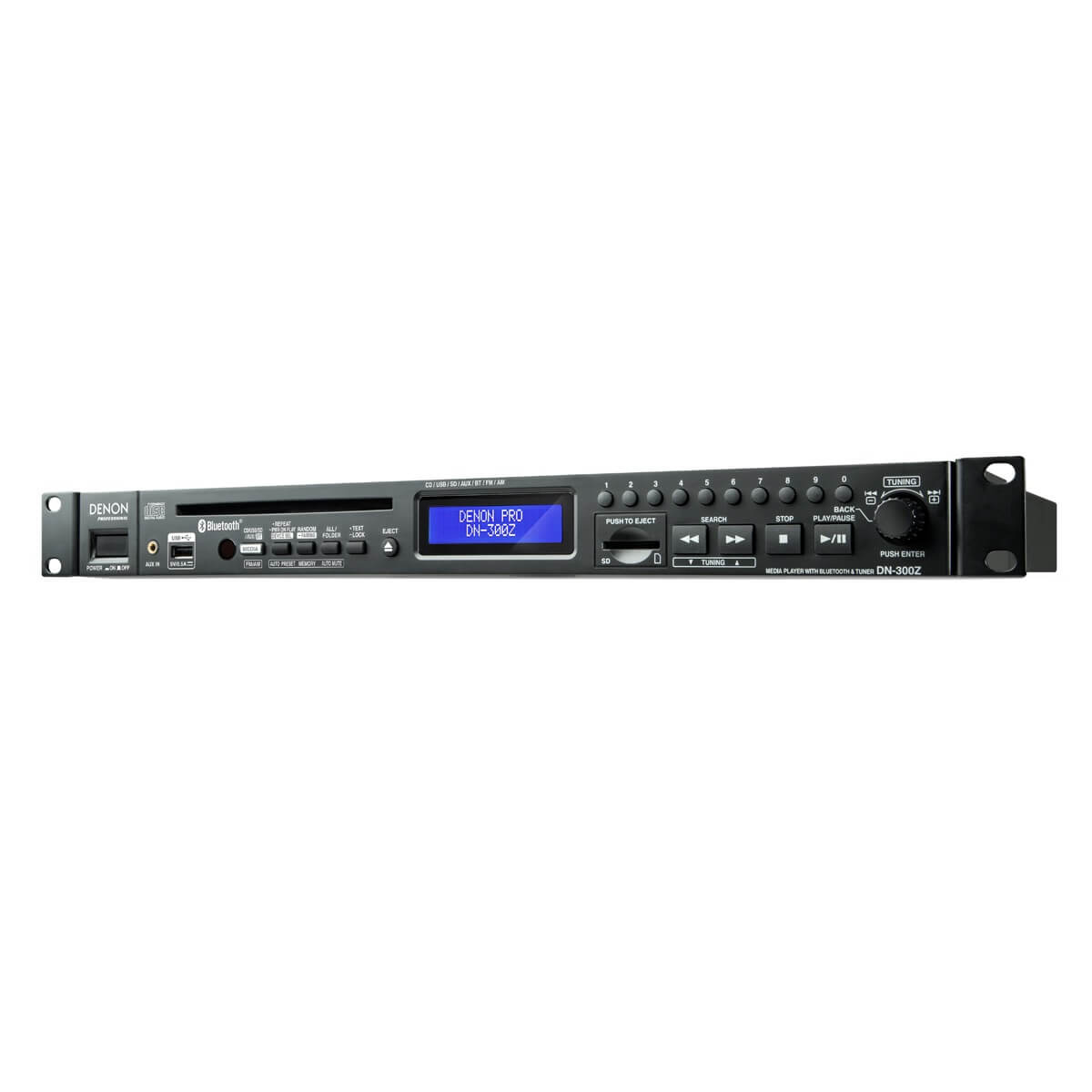 Denon DN-300Z Media Player with Bluetooth Receiver and AM/FM Tuner, right