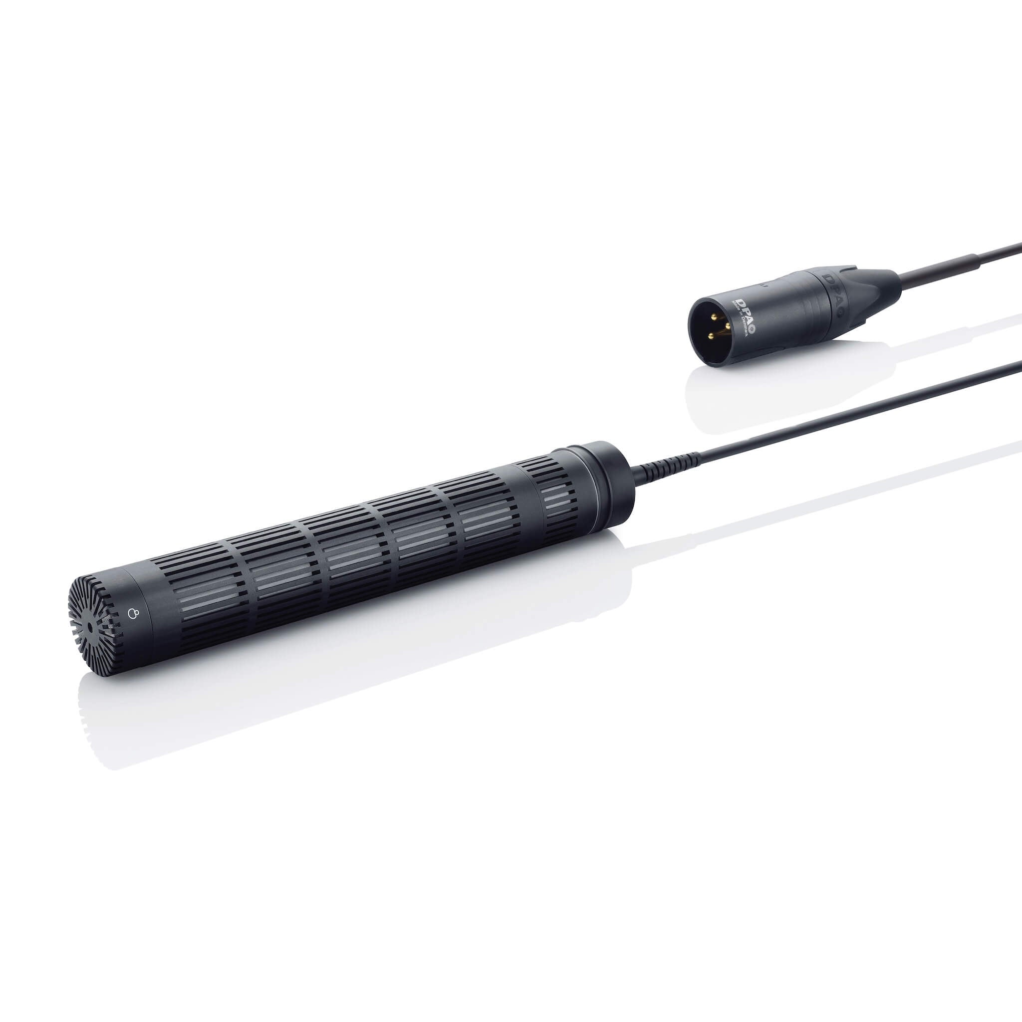 DPA 4017ER Supercardioid Shotgun Microphone, rear cable XLR