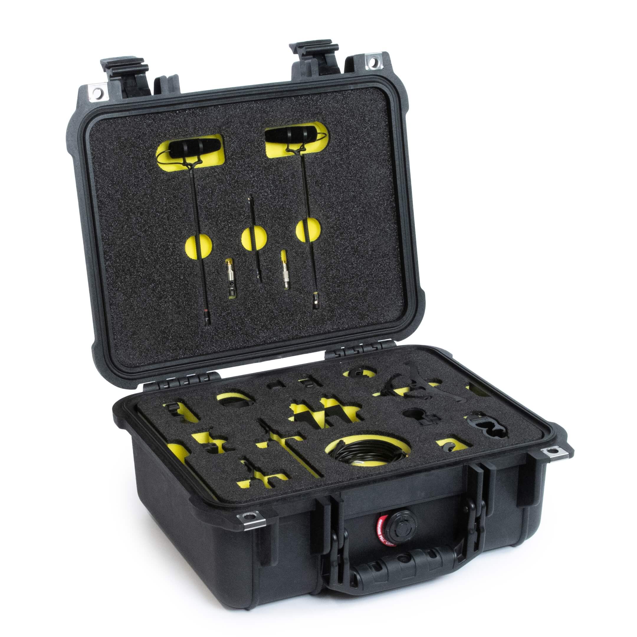 DPA DIN4099 Instrument Microphone Kit -  case tilted open