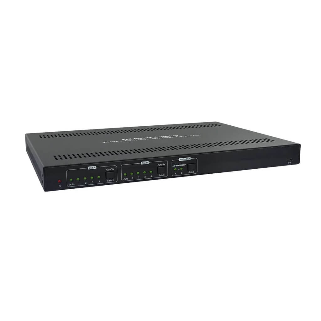 DVDO Matrix-42-HDBT - 4x2 4K Matrix Switcher with HDMI and HDBaseT, front